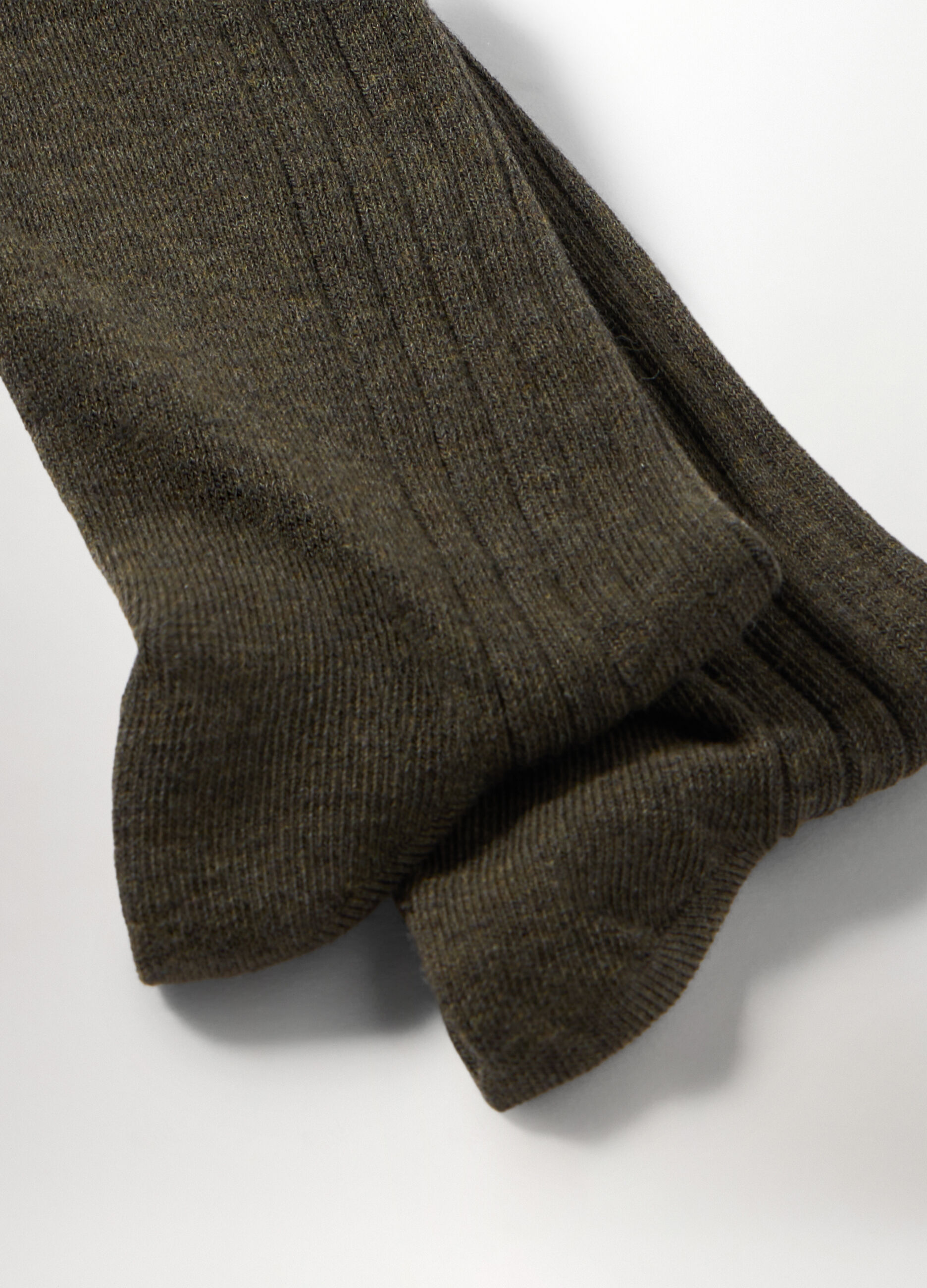 Calze corte in misto cotone a coste uomo_1