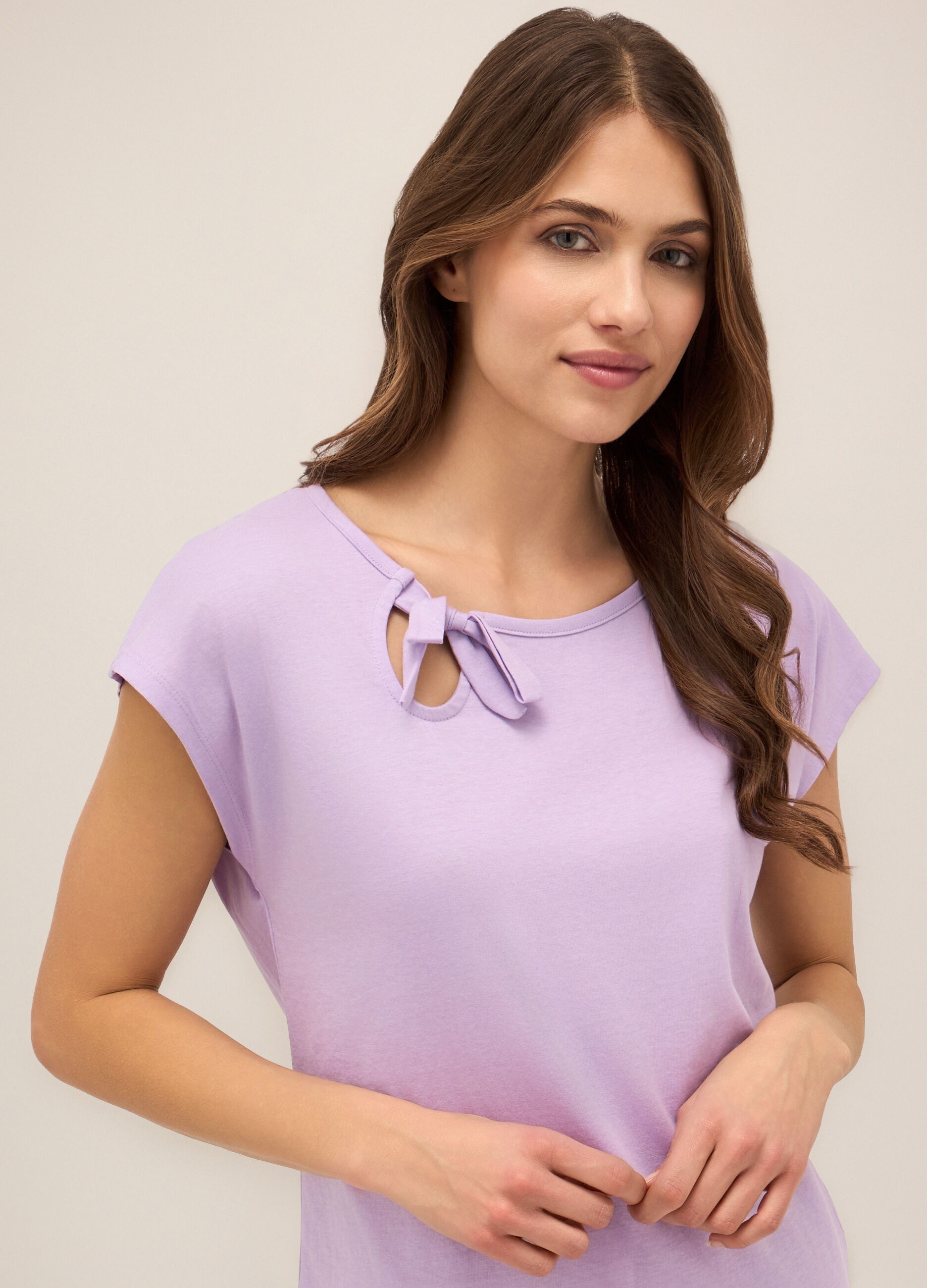 T-shirt in puro cotone donna_2