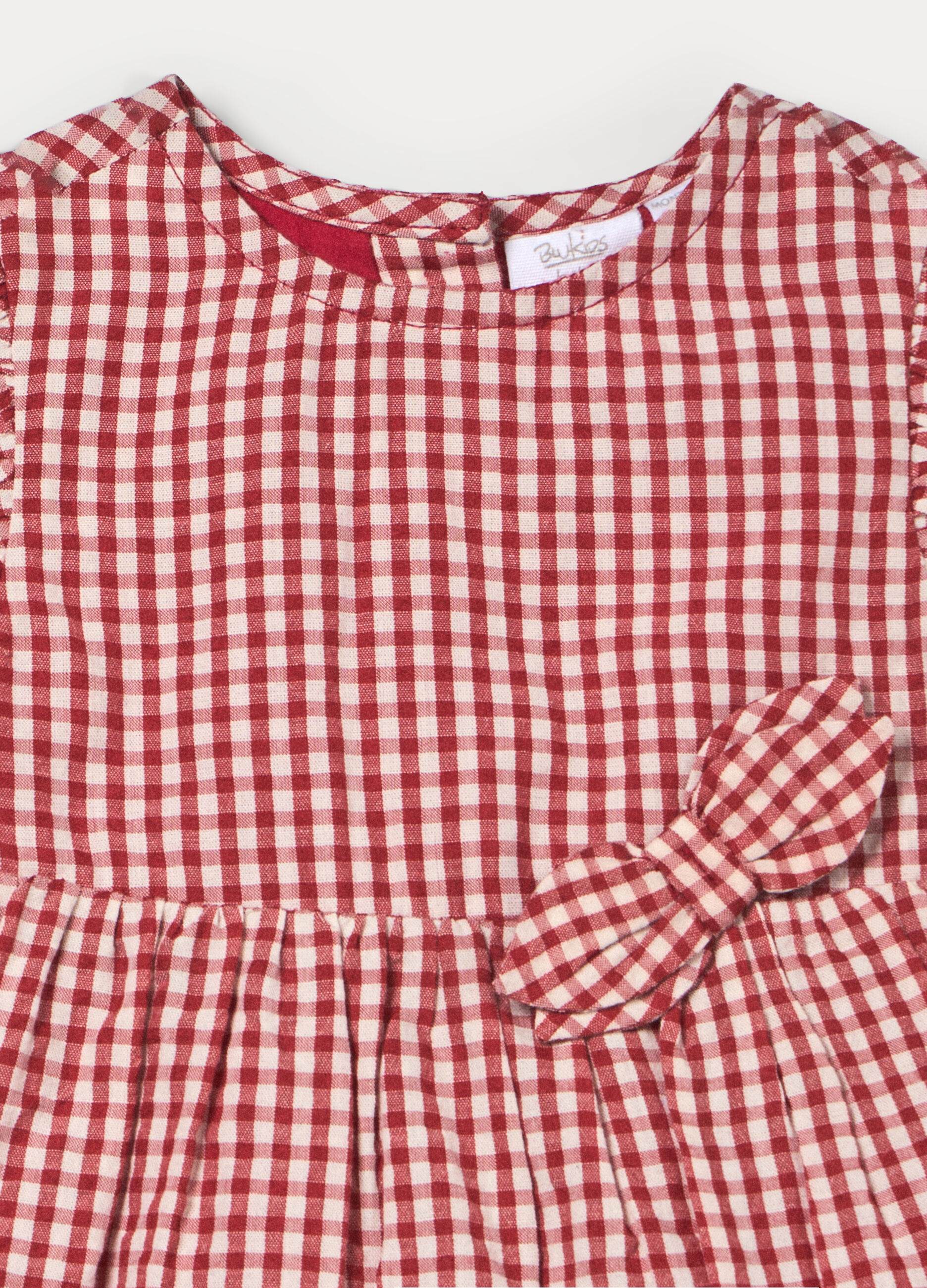 Set composto da vestito in puro cotone seersucker neonata_2