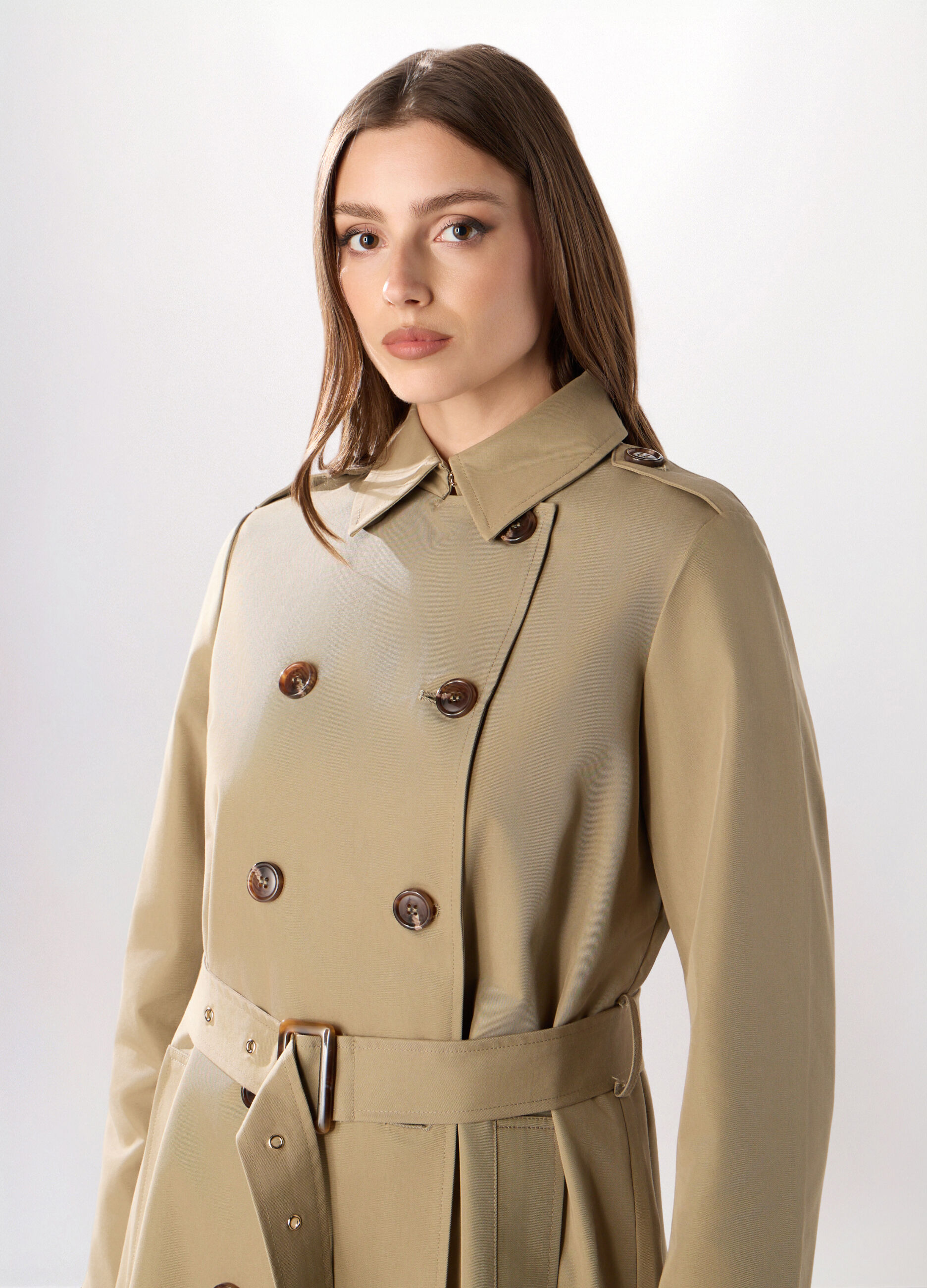 Trench lungo in doppiopetto donna_2
