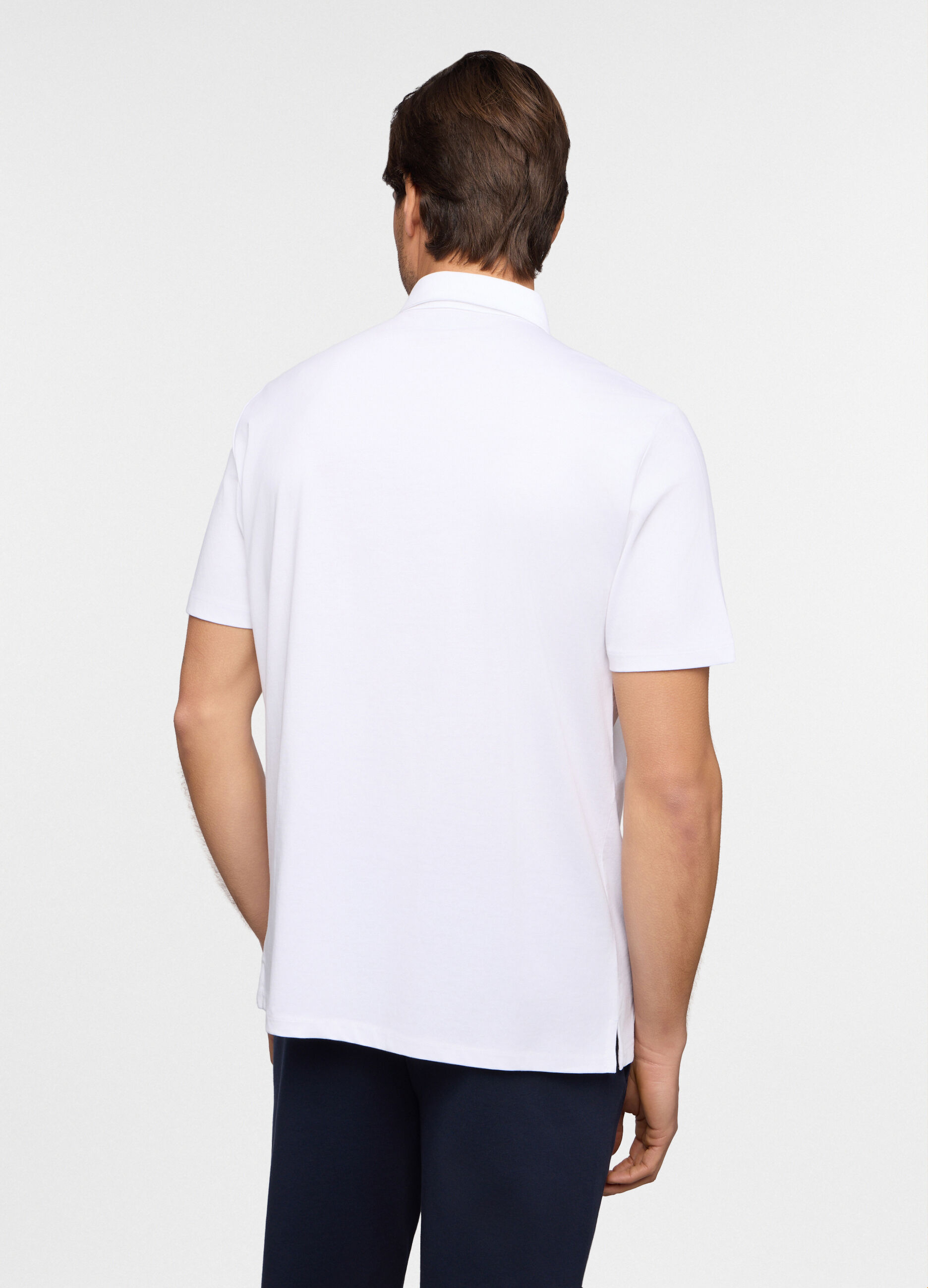 Camicia a maniche corte in jersey di cotone uomo_1