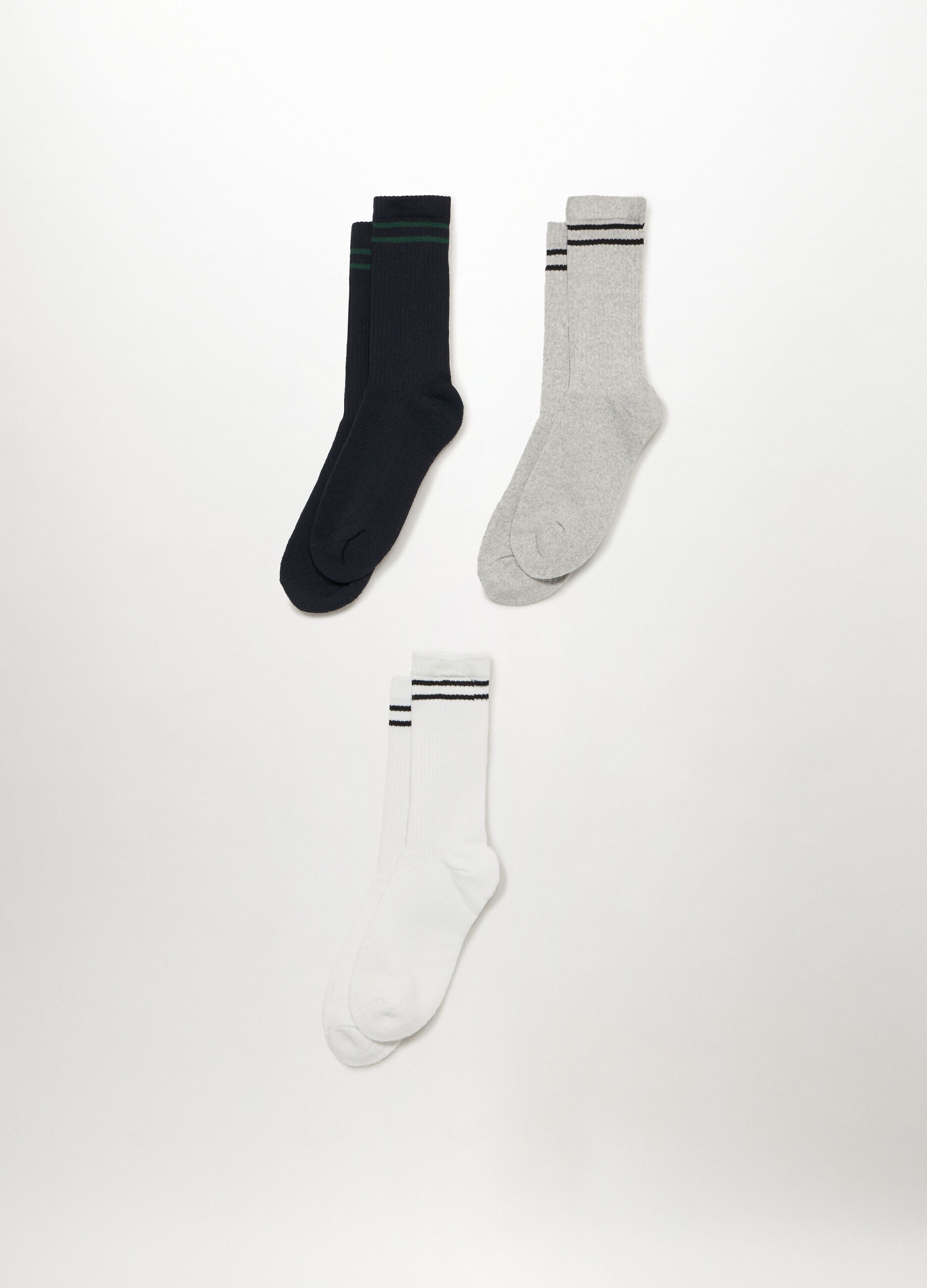 3 pack calzini con inserto a righe uomo_0
