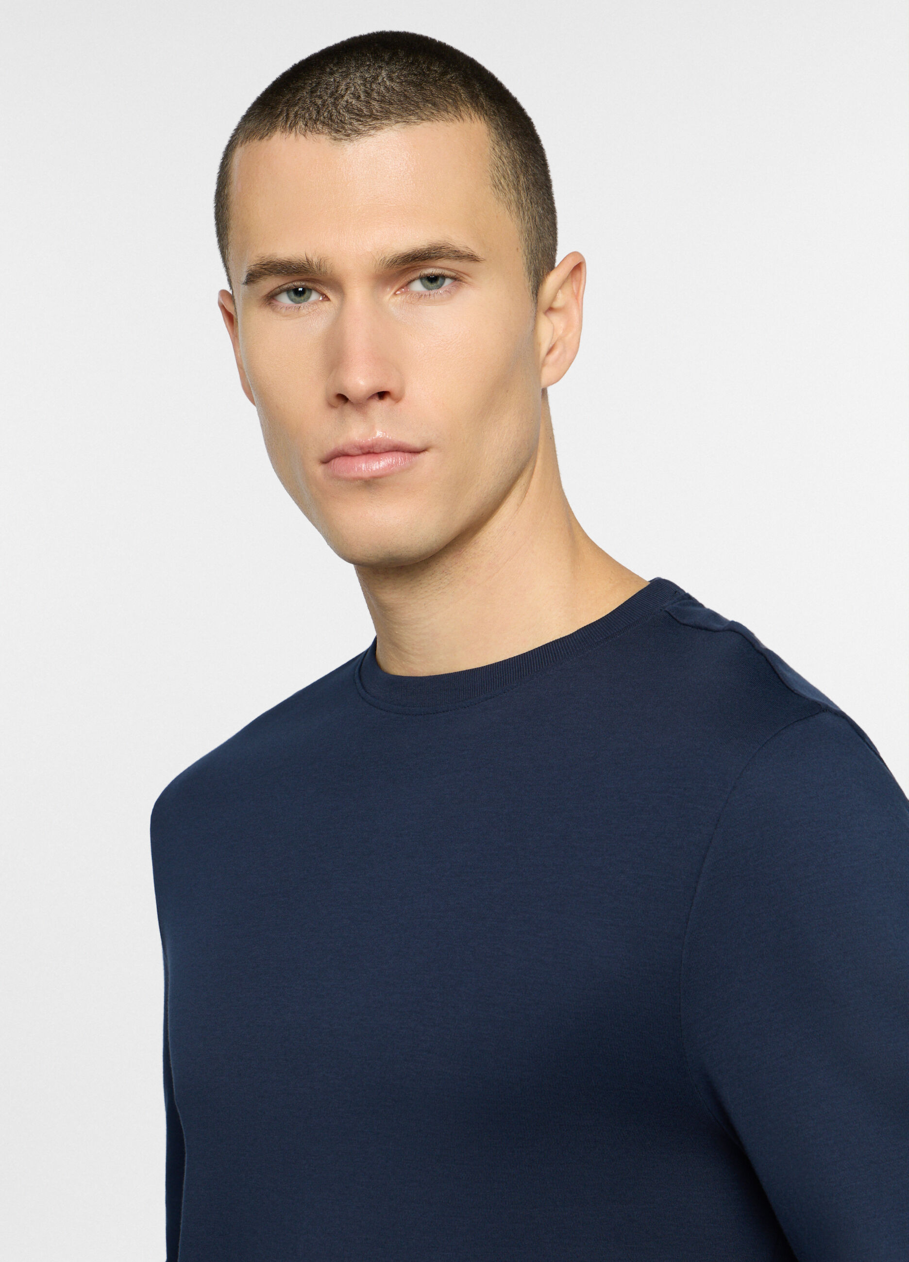 T-shirt a maniche lunghe in cotone uomo_2