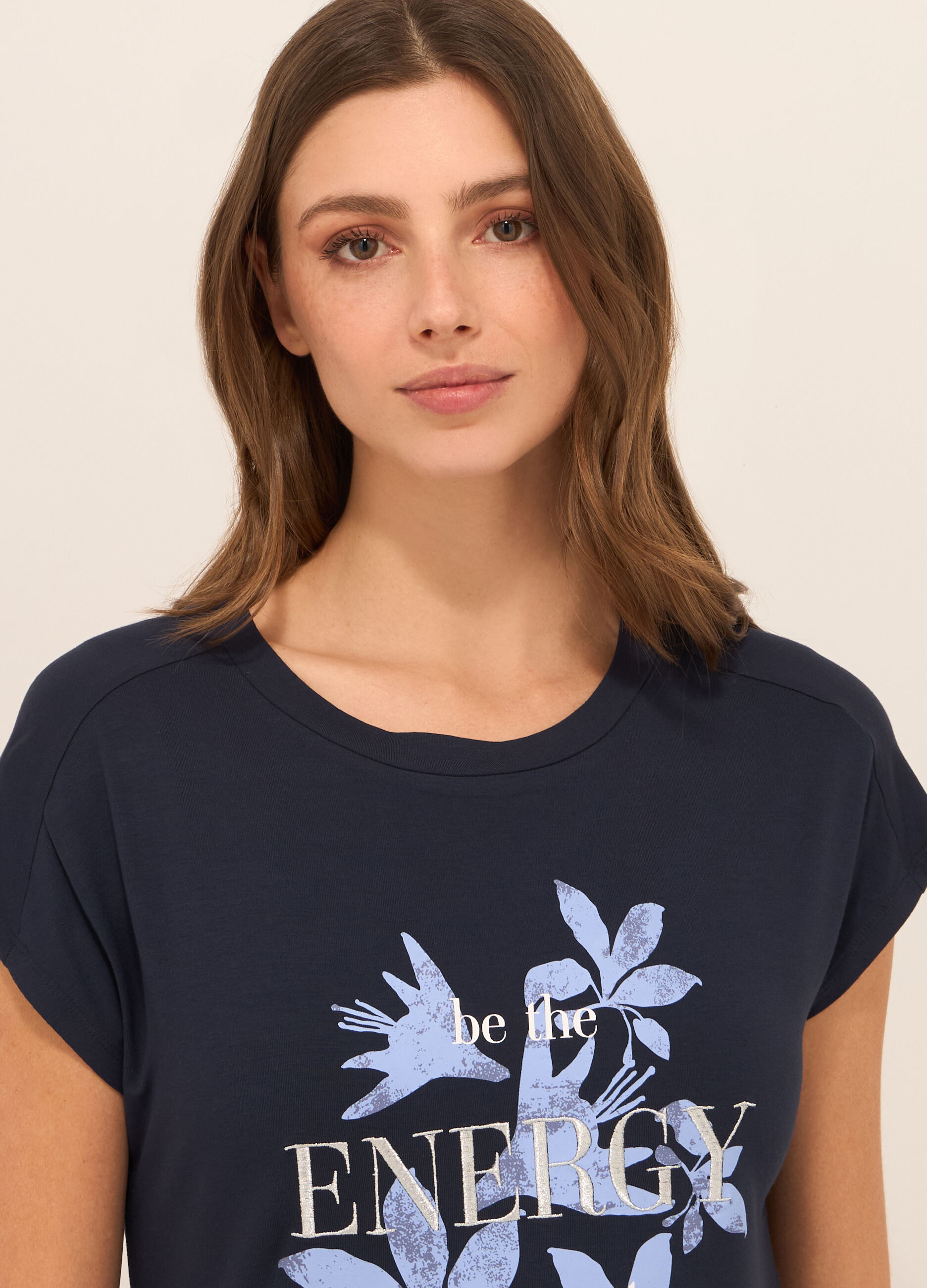 T-shirt in viscosa stretch donna_2