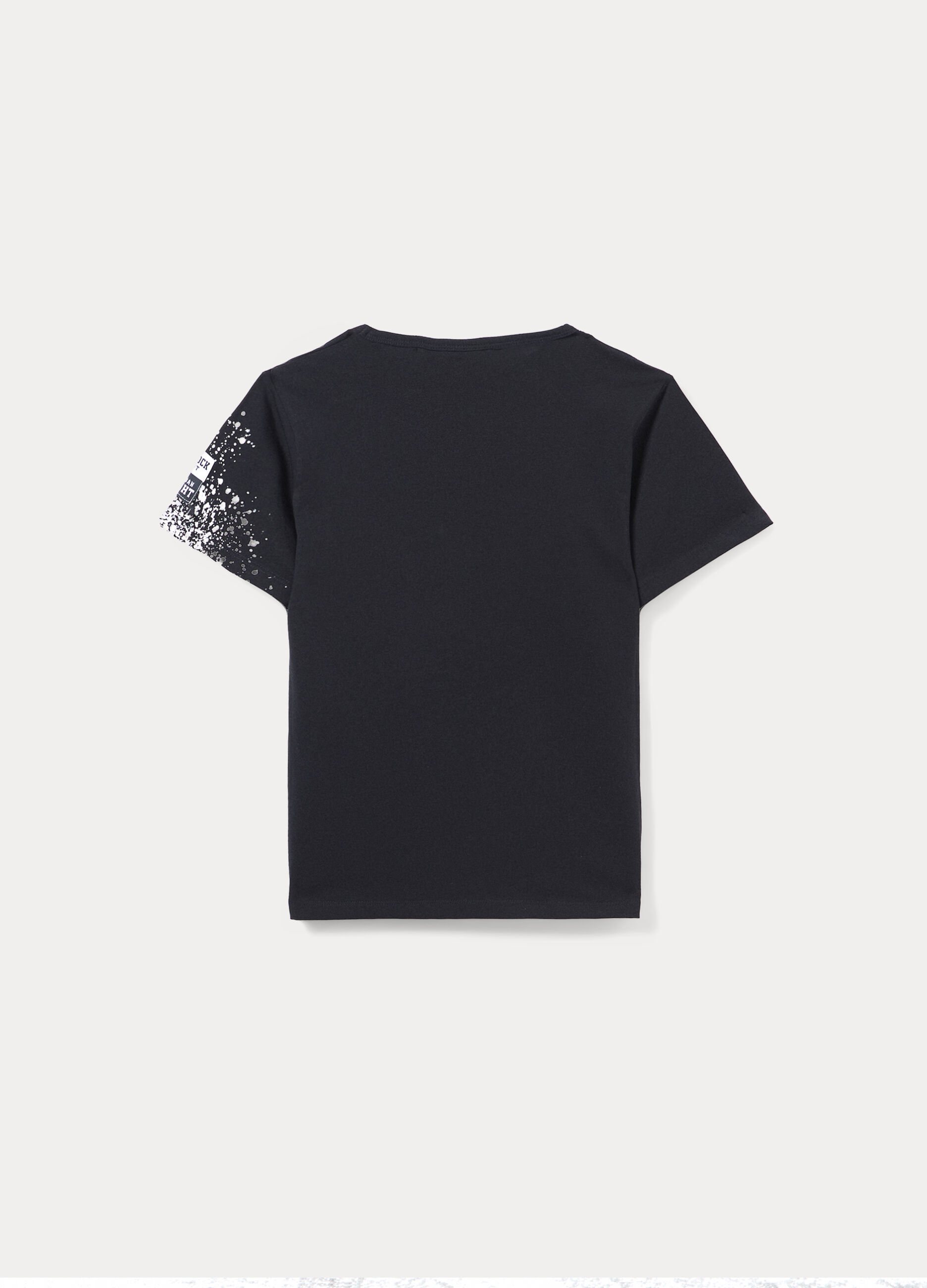 T-shirt girocollo in jersey di cotone stretch ragazzo_1