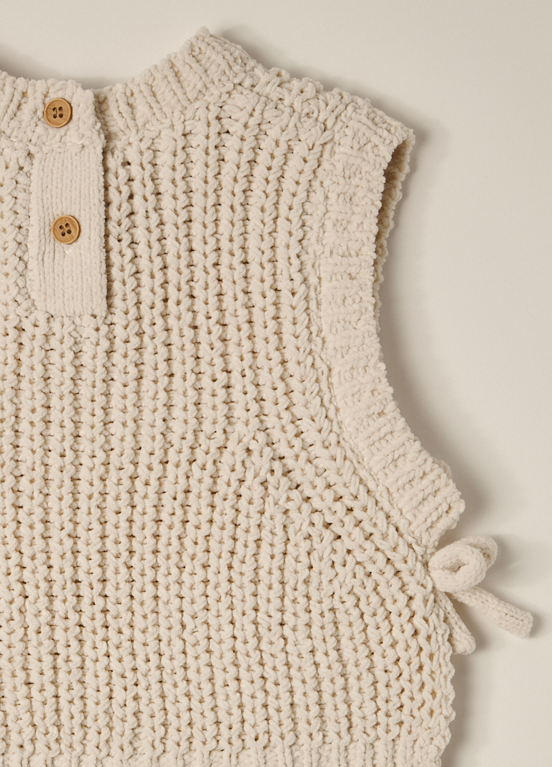 Gilet tricot in ciniglia IANA neonata