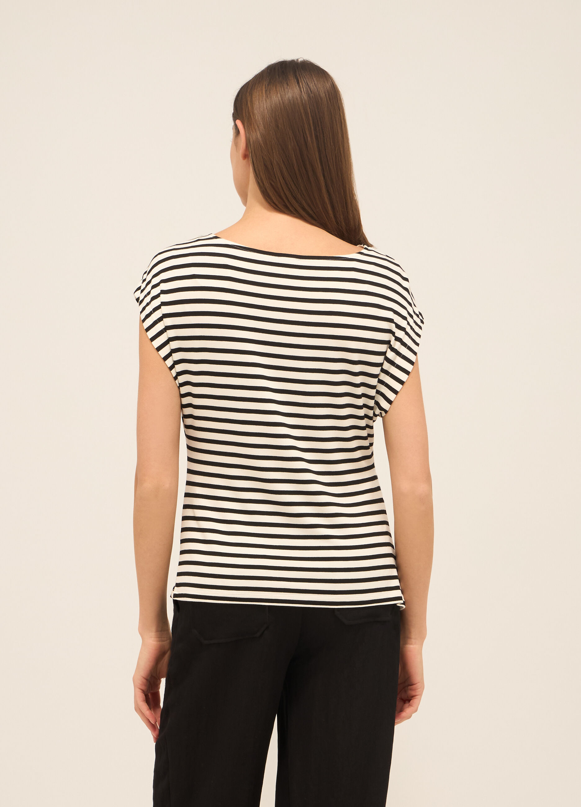 T-shirt in viscosa stretch donna_1