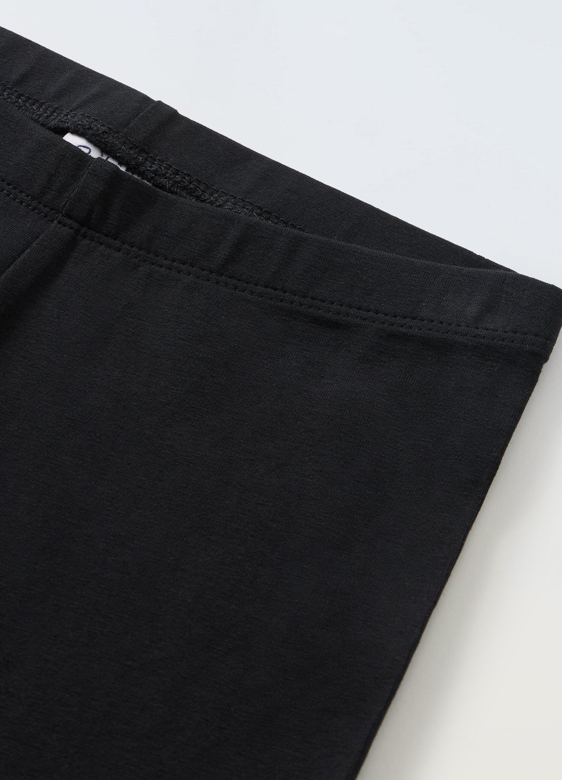 Shorts ciclista in cotone stretch ragazza_1