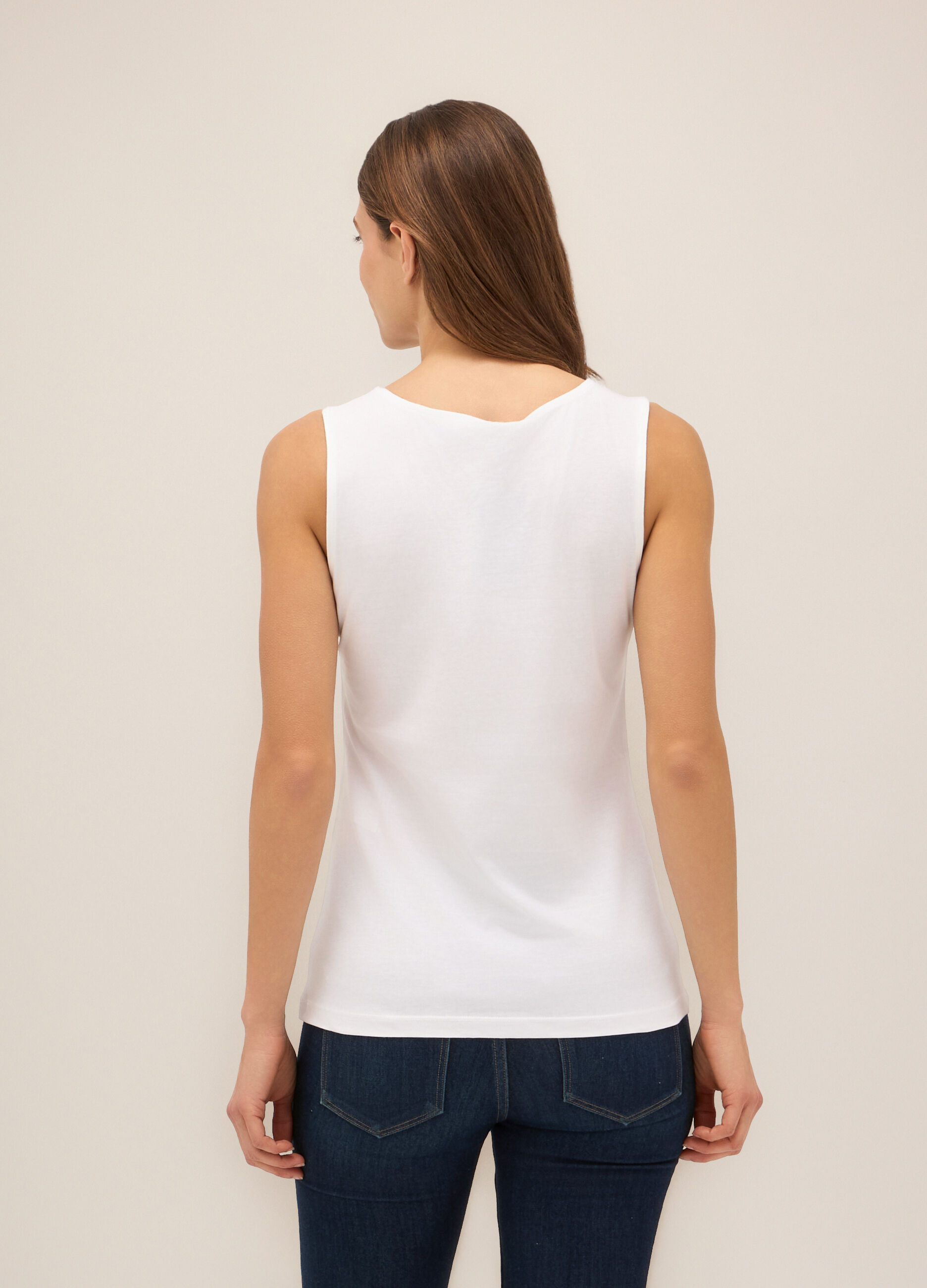 Canotta in puro cotone donna