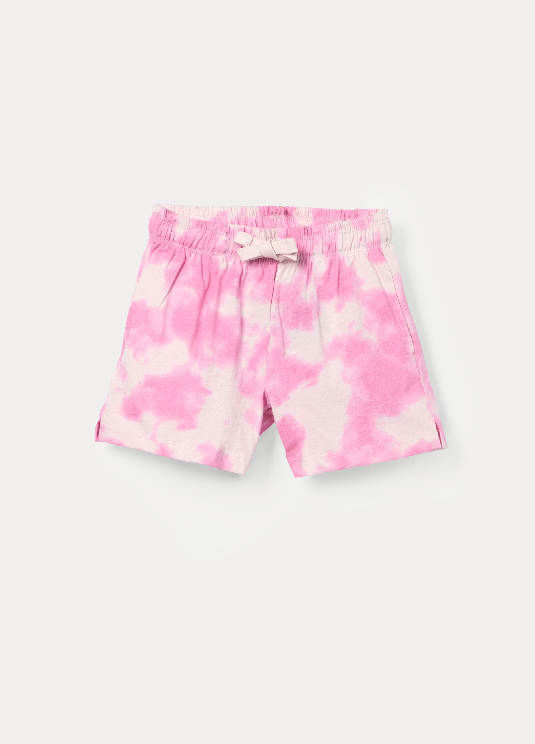 Shorts in jersey di puro cotone bambina_0