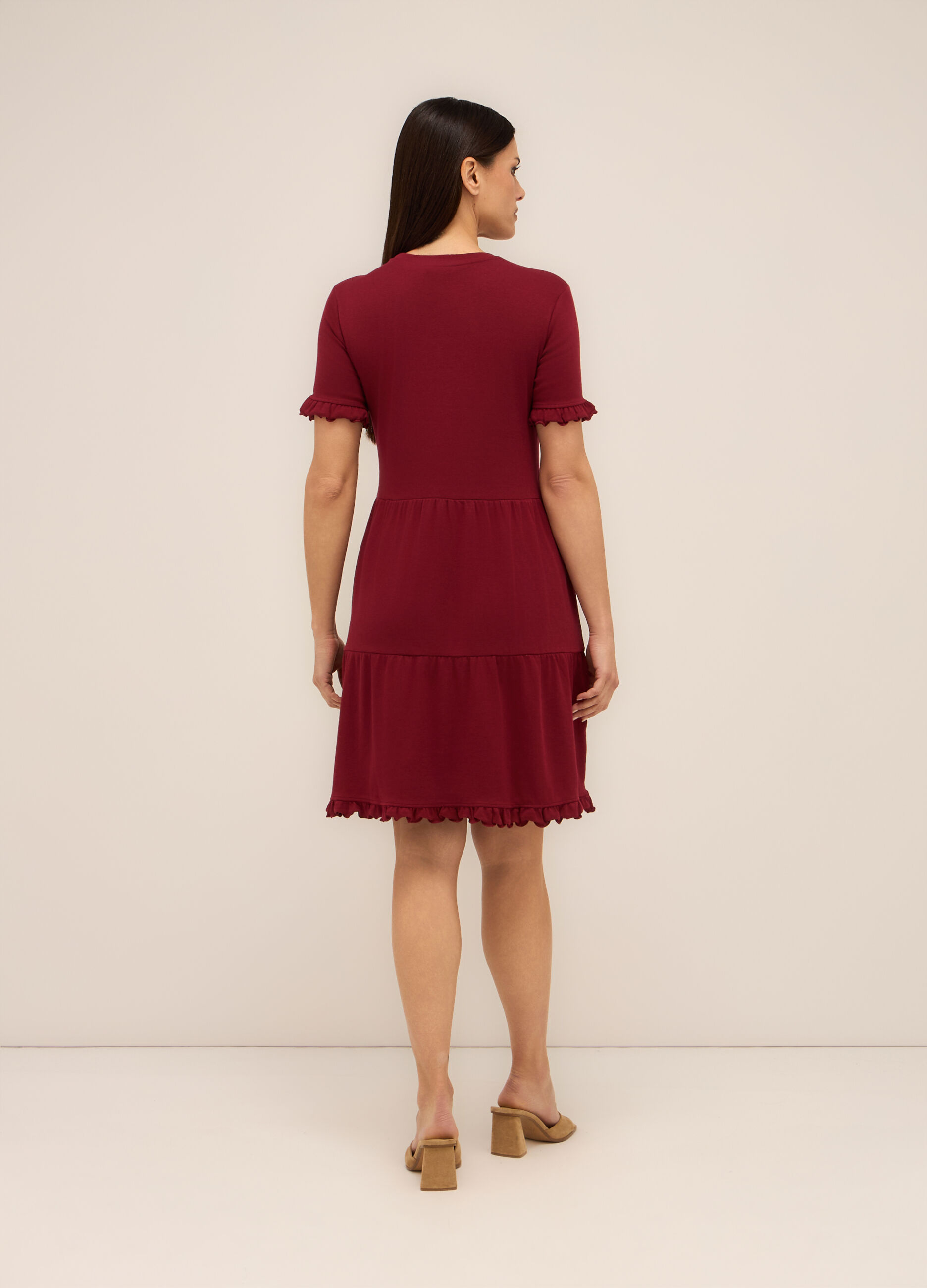 Abito in jersey di cotone stretch donna_1