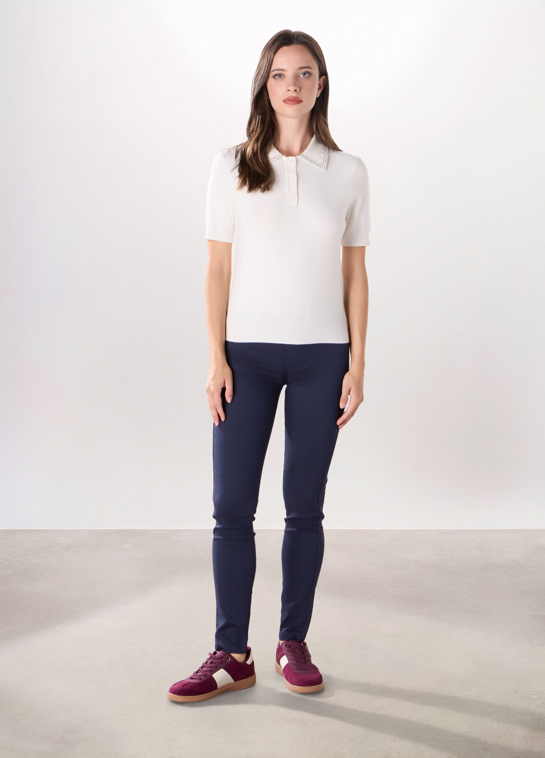 Treggings in misto cotone stretch donna_0