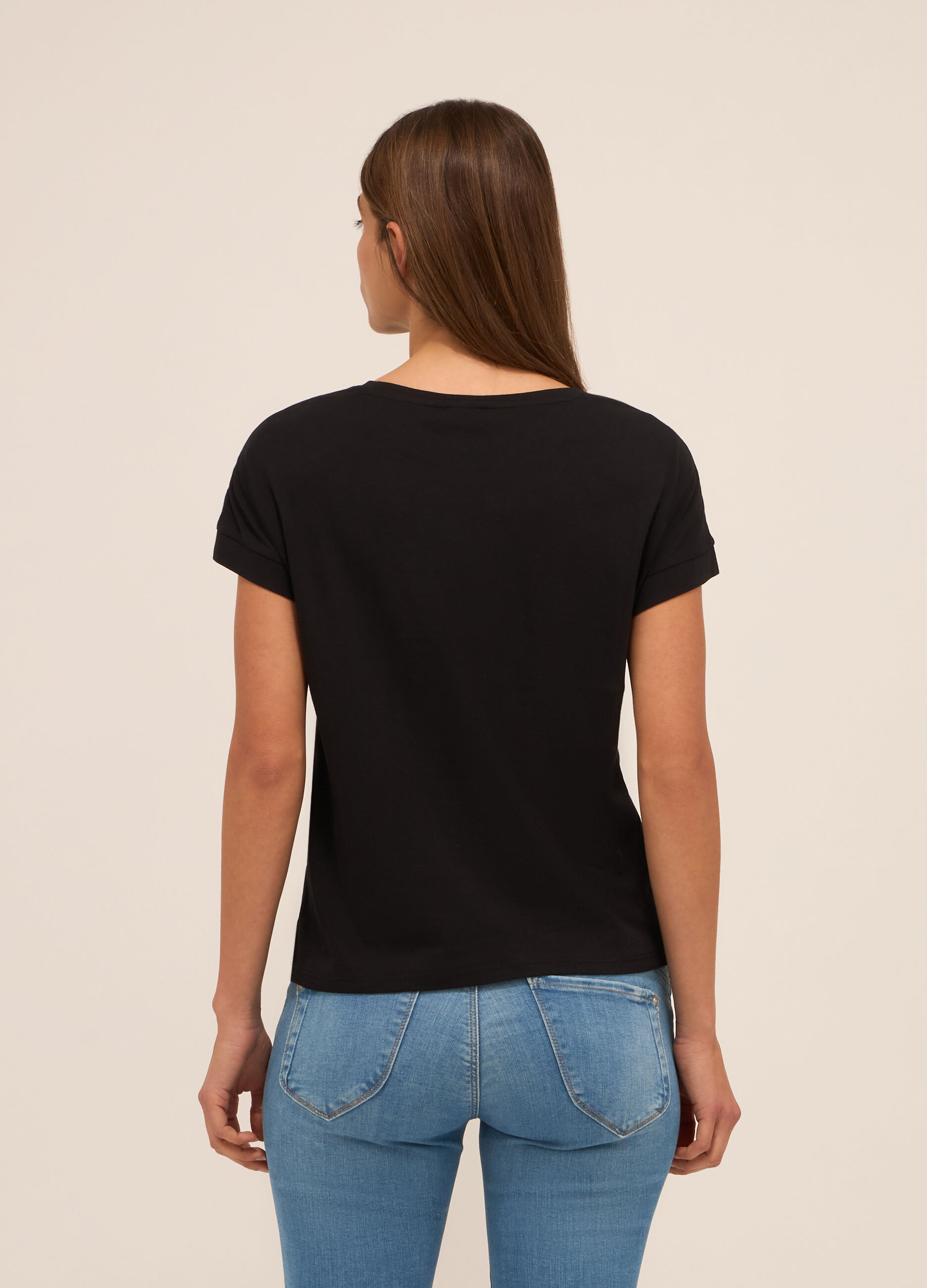 T-shirt in puro cotone donna_1
