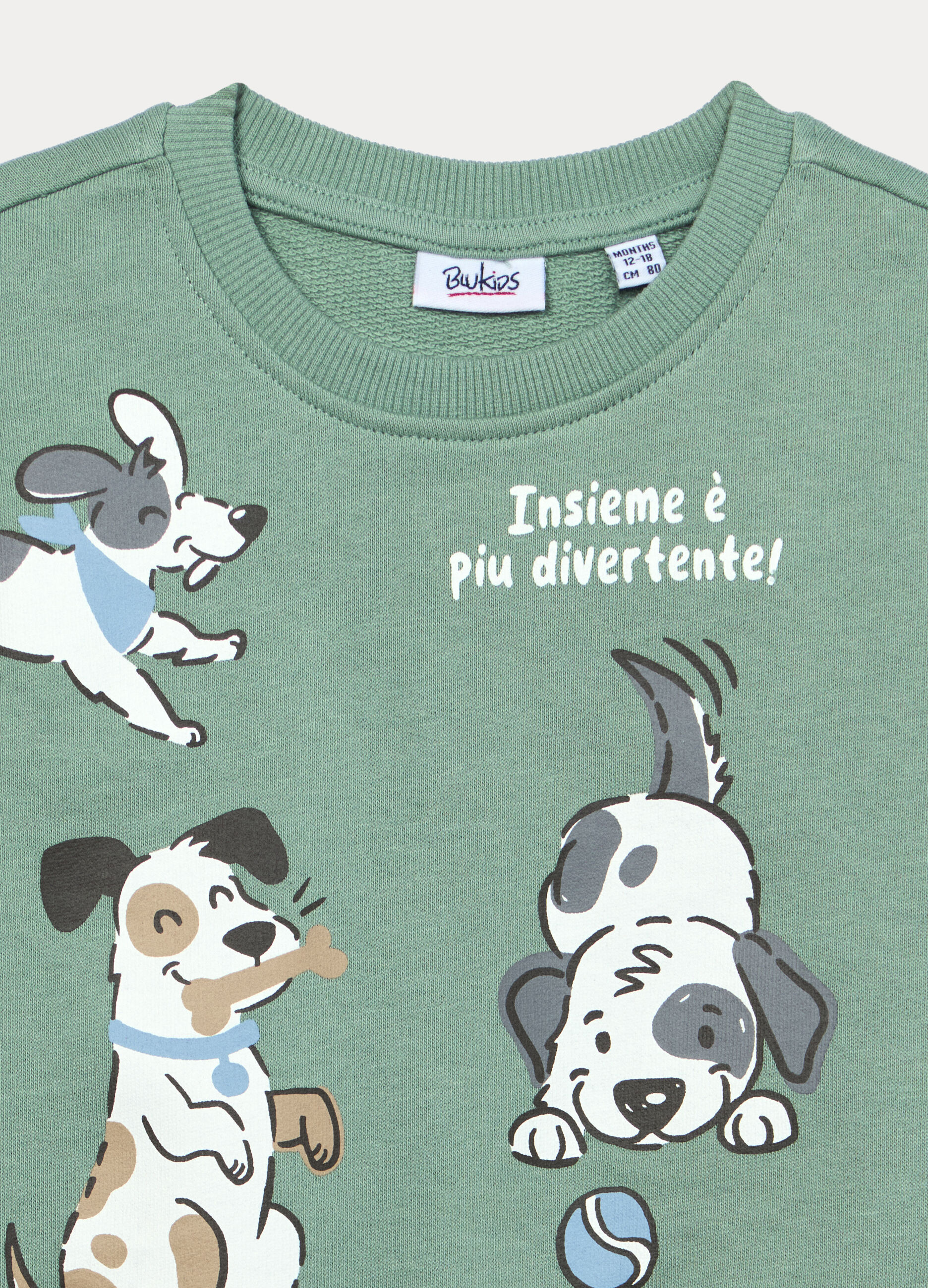 Jogging set in french terry di puro cotone bimbo_2