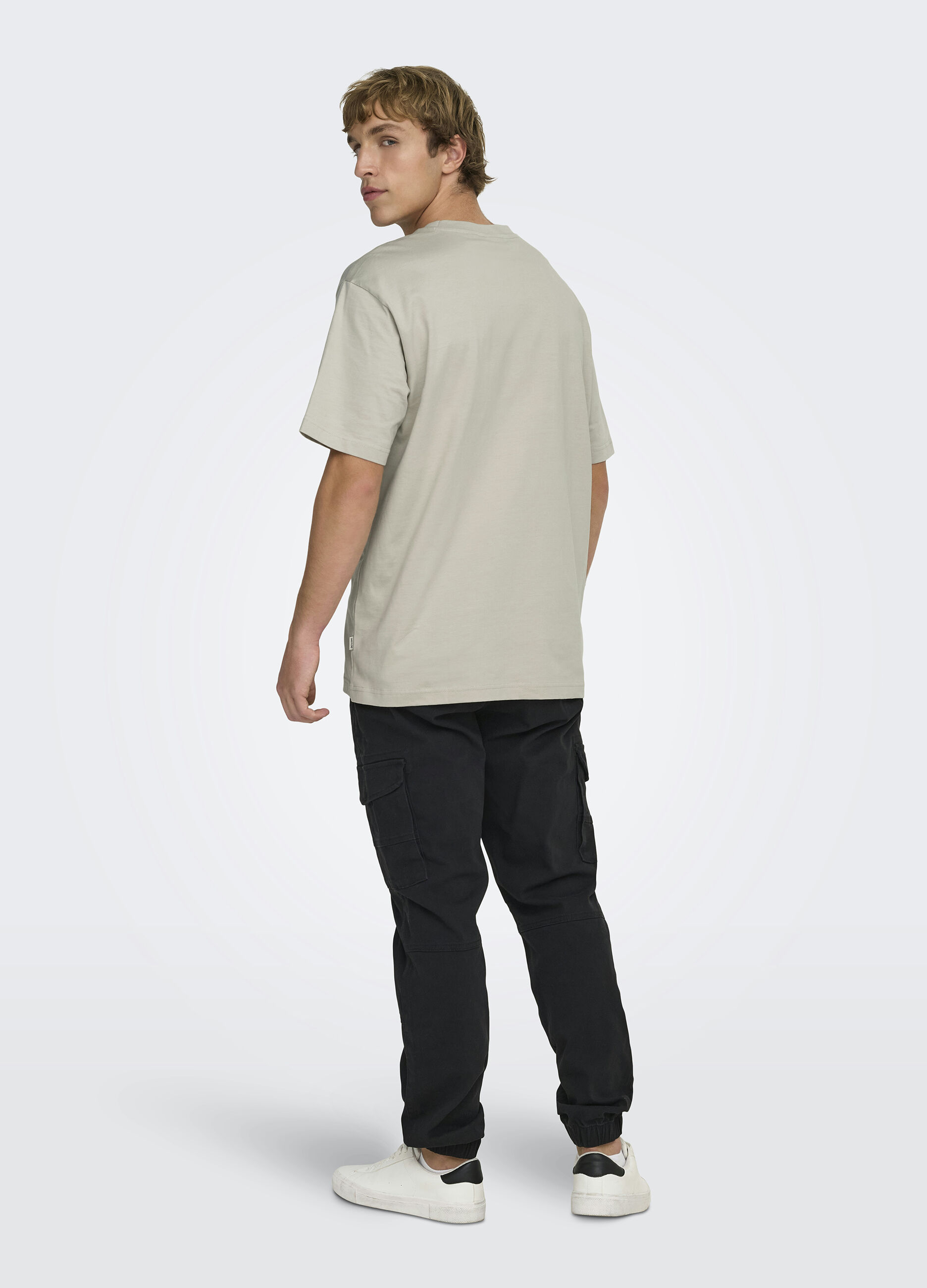 T-shirt girocollo tinta unita uomo_1