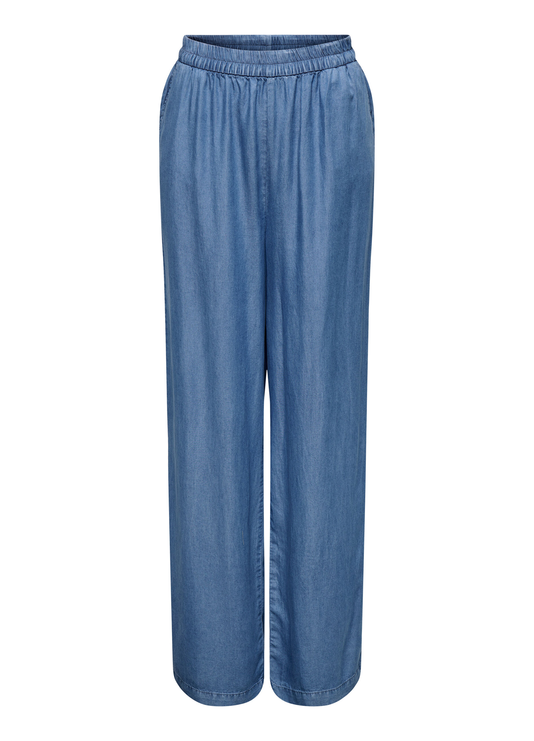 Pantaloni in chambray donna_4