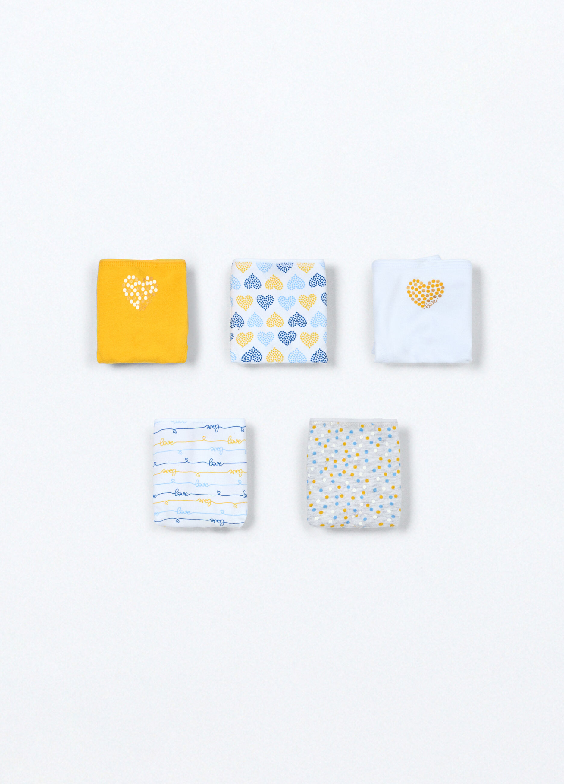 Pack 5 culotte in jersey di cotone stretch bambina_0