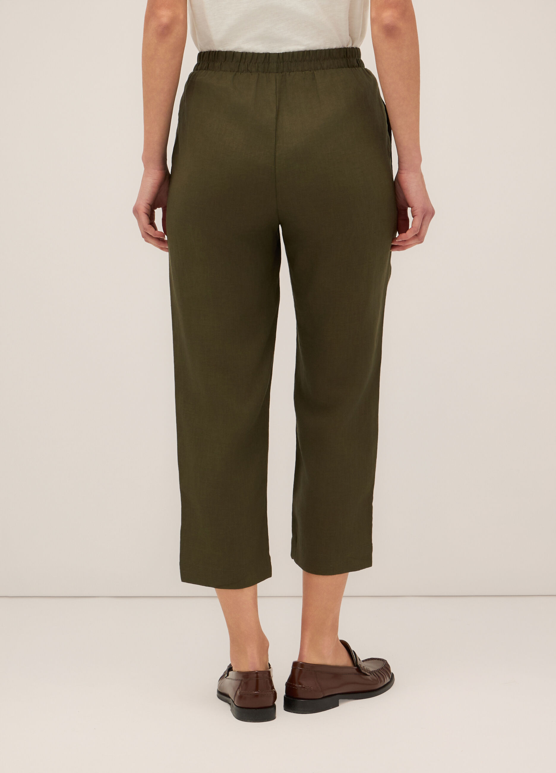 Pantaloni in puro lino donna_1