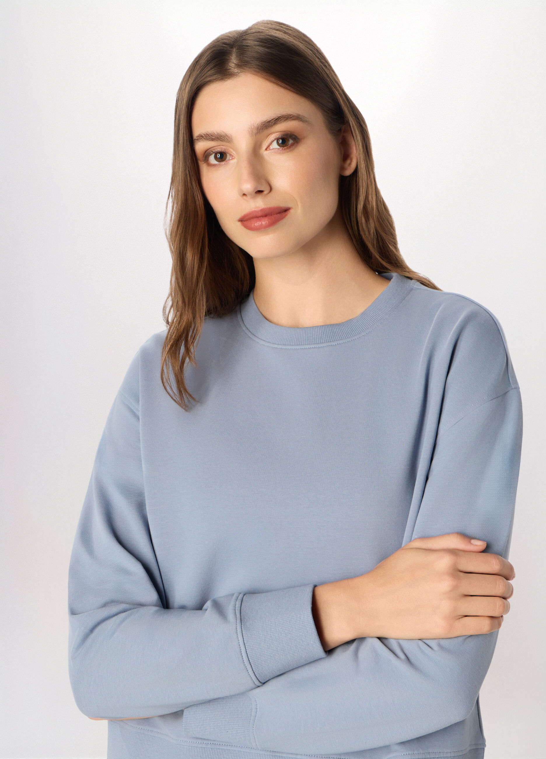 Felpa in cotone stretch Holistic fitness donna_2