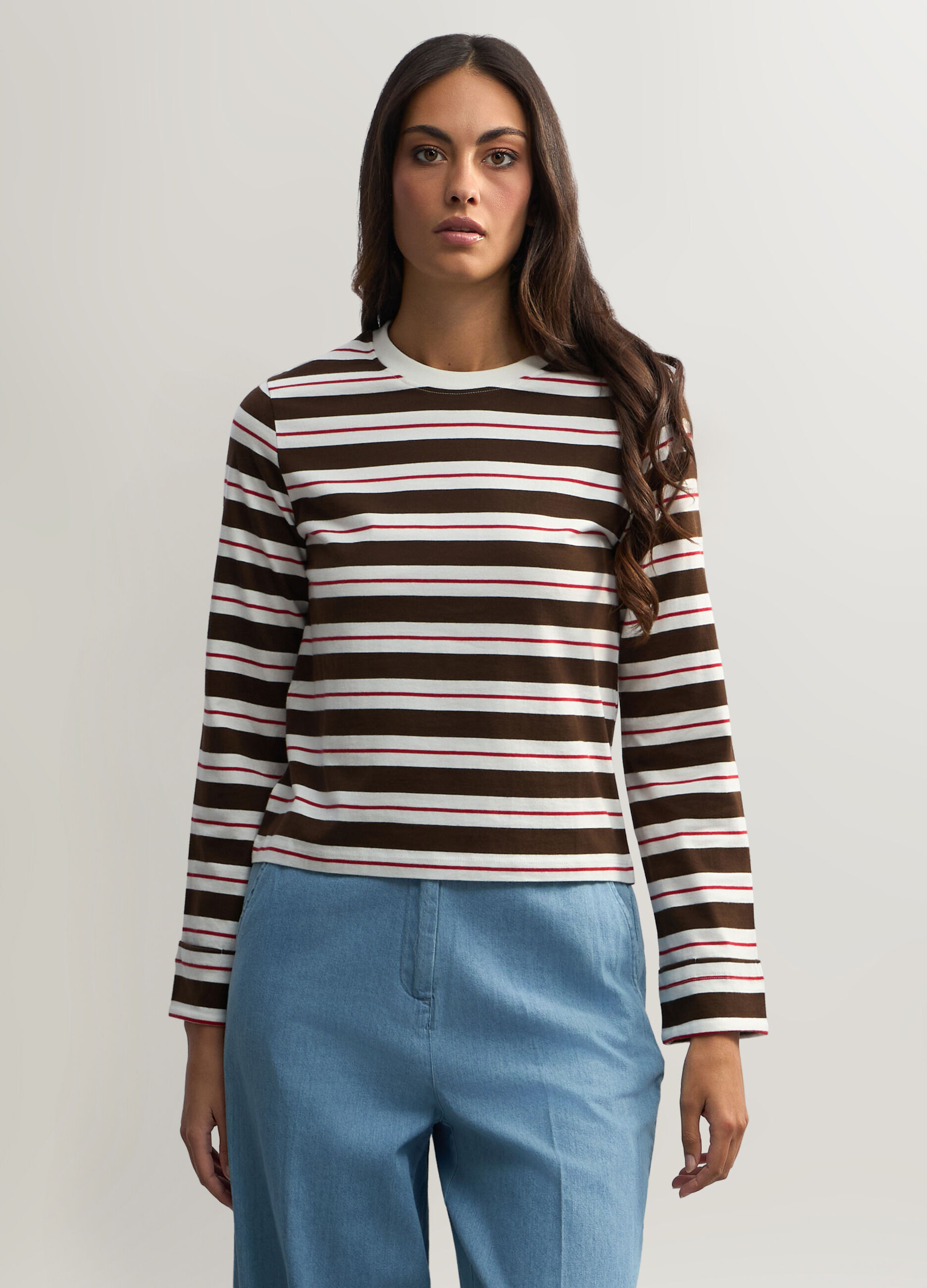 T-shirt girocollo donna_0
