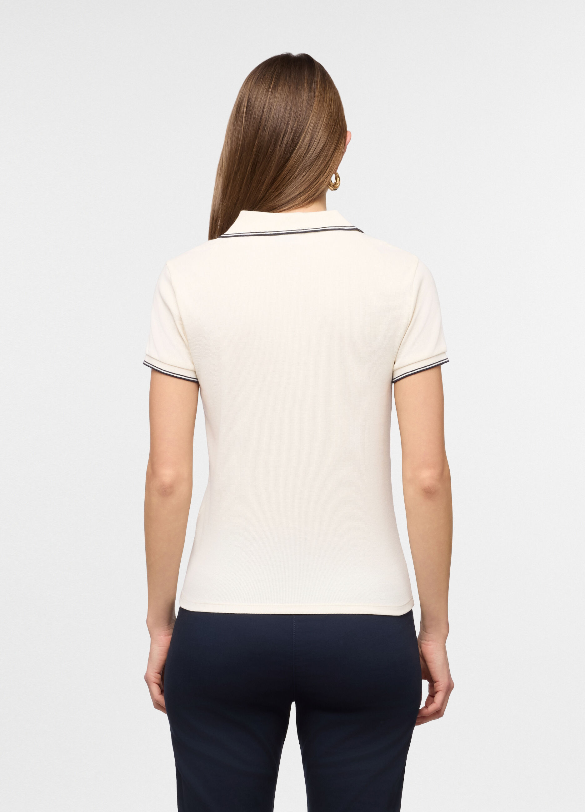 Polo in costina donna_1