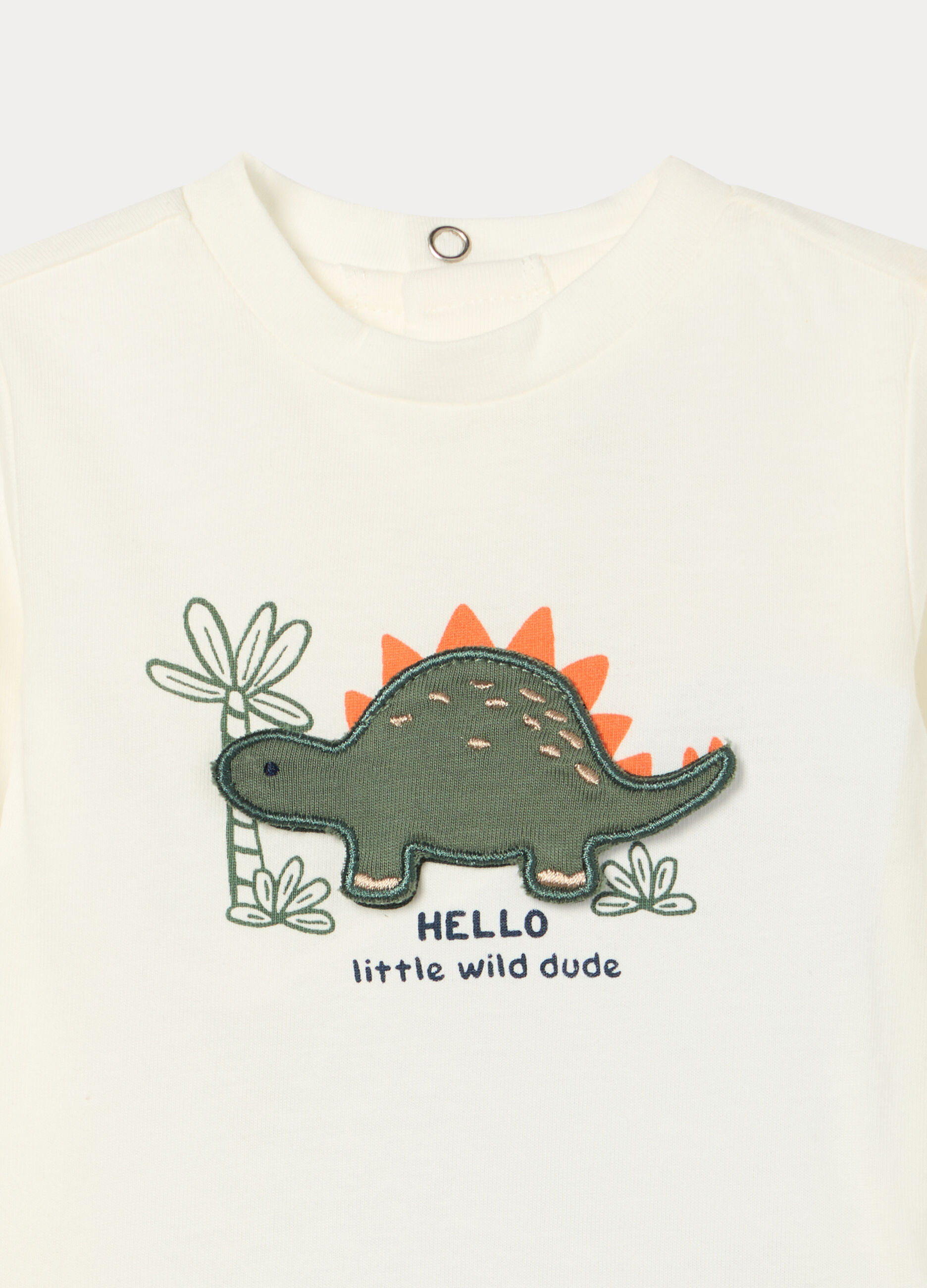 T-shirt in jersey di puro cotone neonato_2