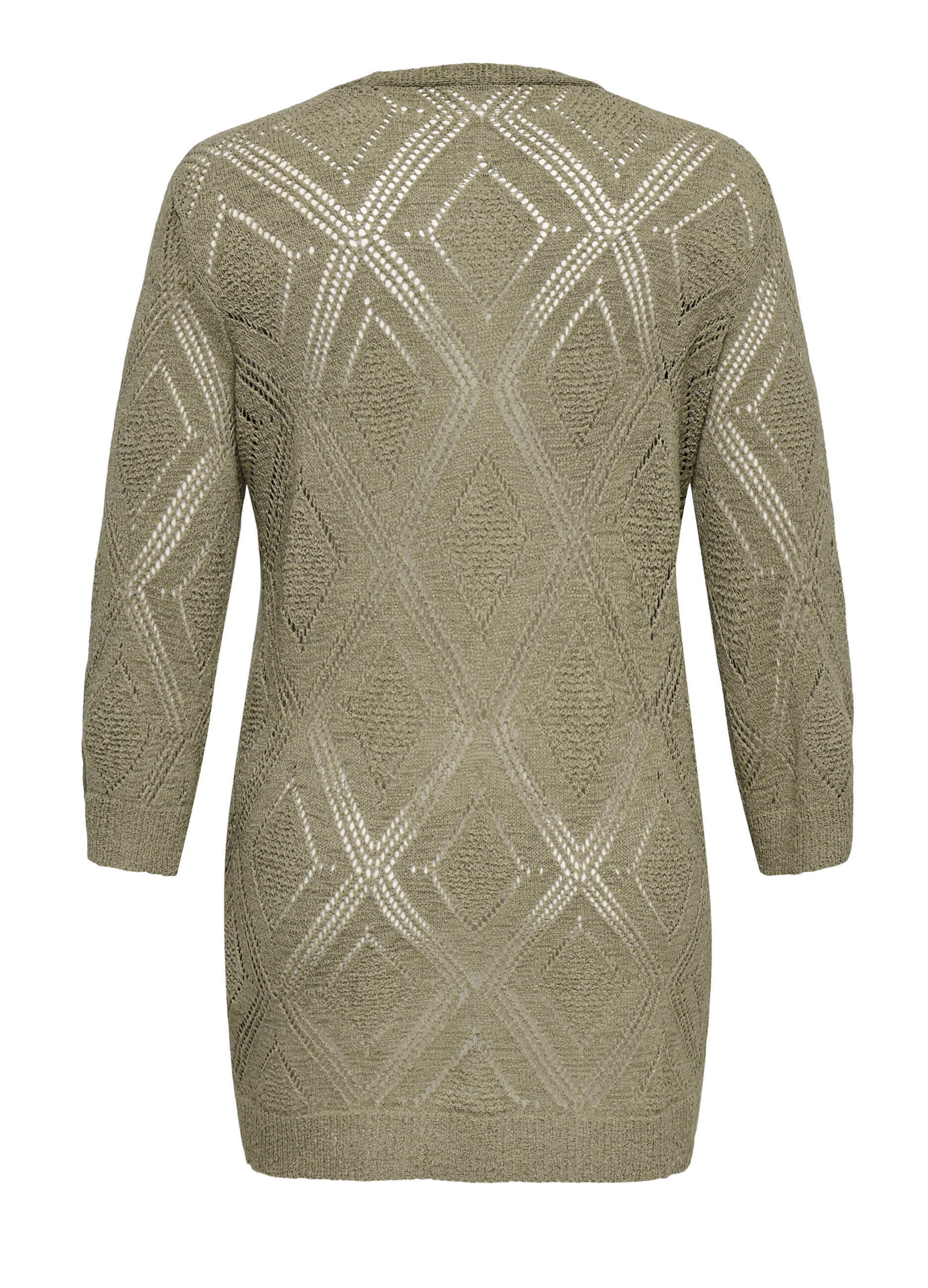 Cardigan lungo operato donna_1