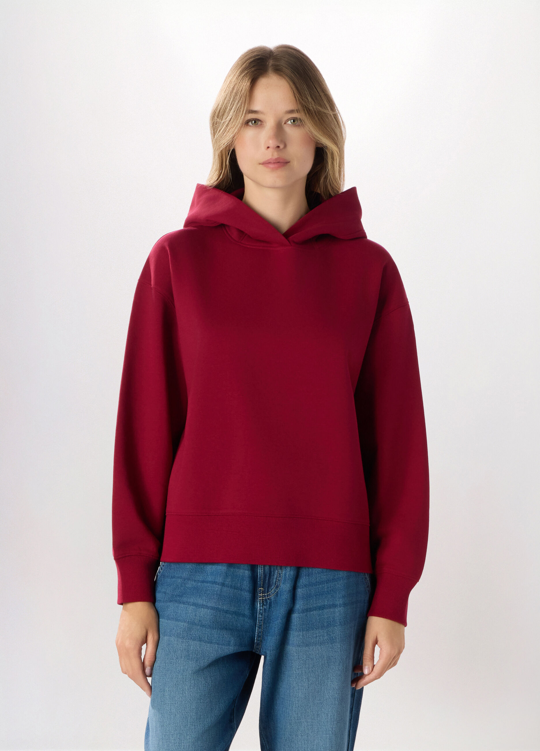 Felpa misto cotone donna_0