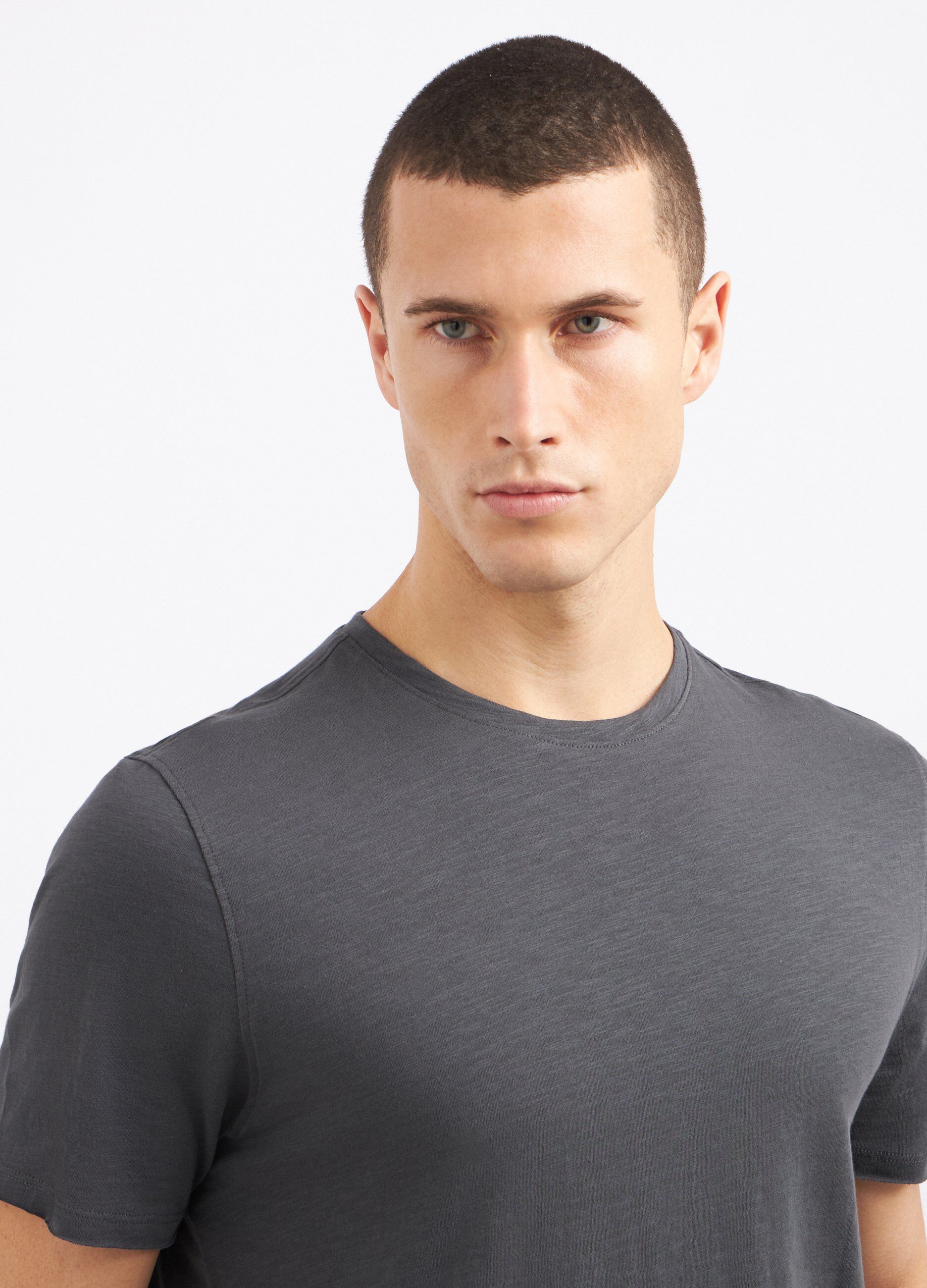 T-shirt in puro cotone slub uomo_2