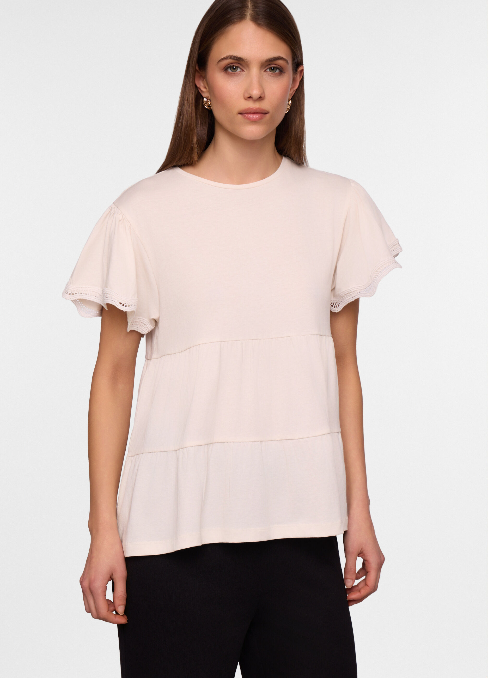 T-shirt girocollo donna_0