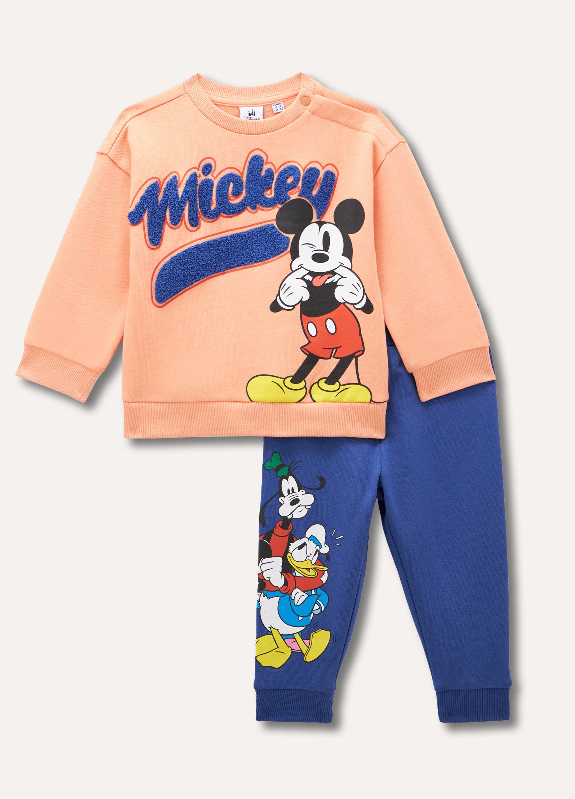 Jogging set Disney in felpa di puro cotone neonato_0