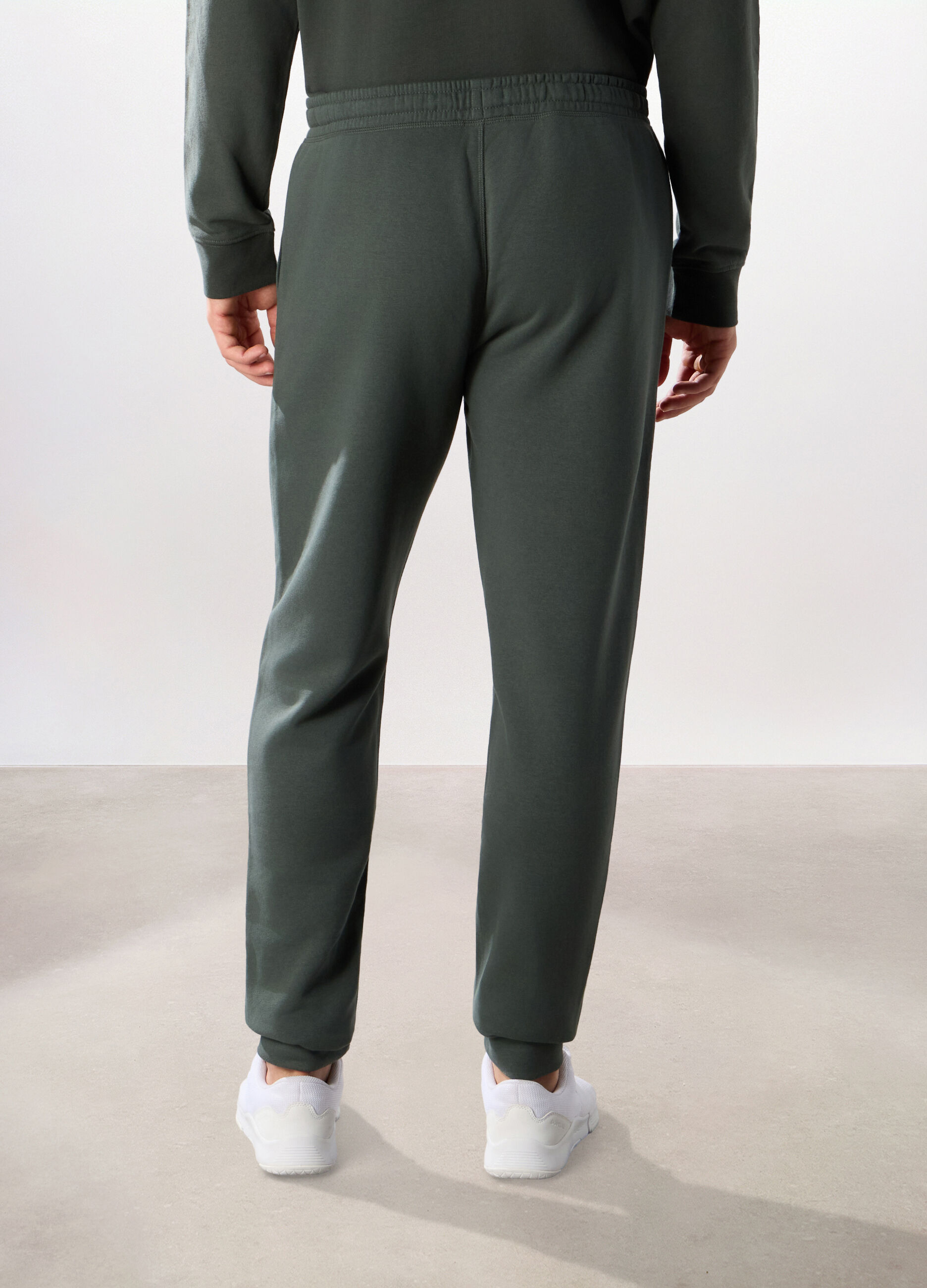Jogger in felpa misto cotone uomo_1