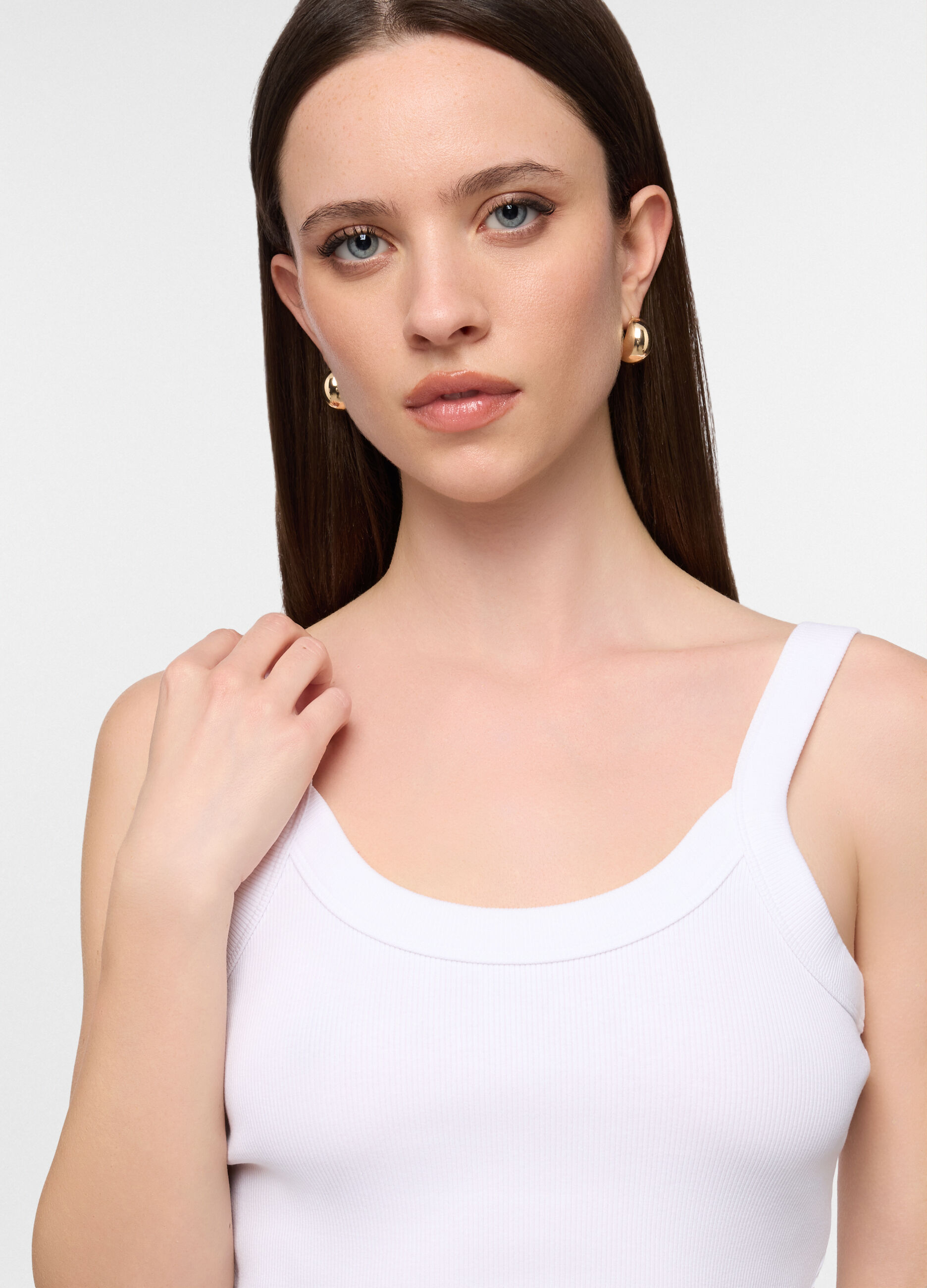 Top cropped in costina stretch donna_2
