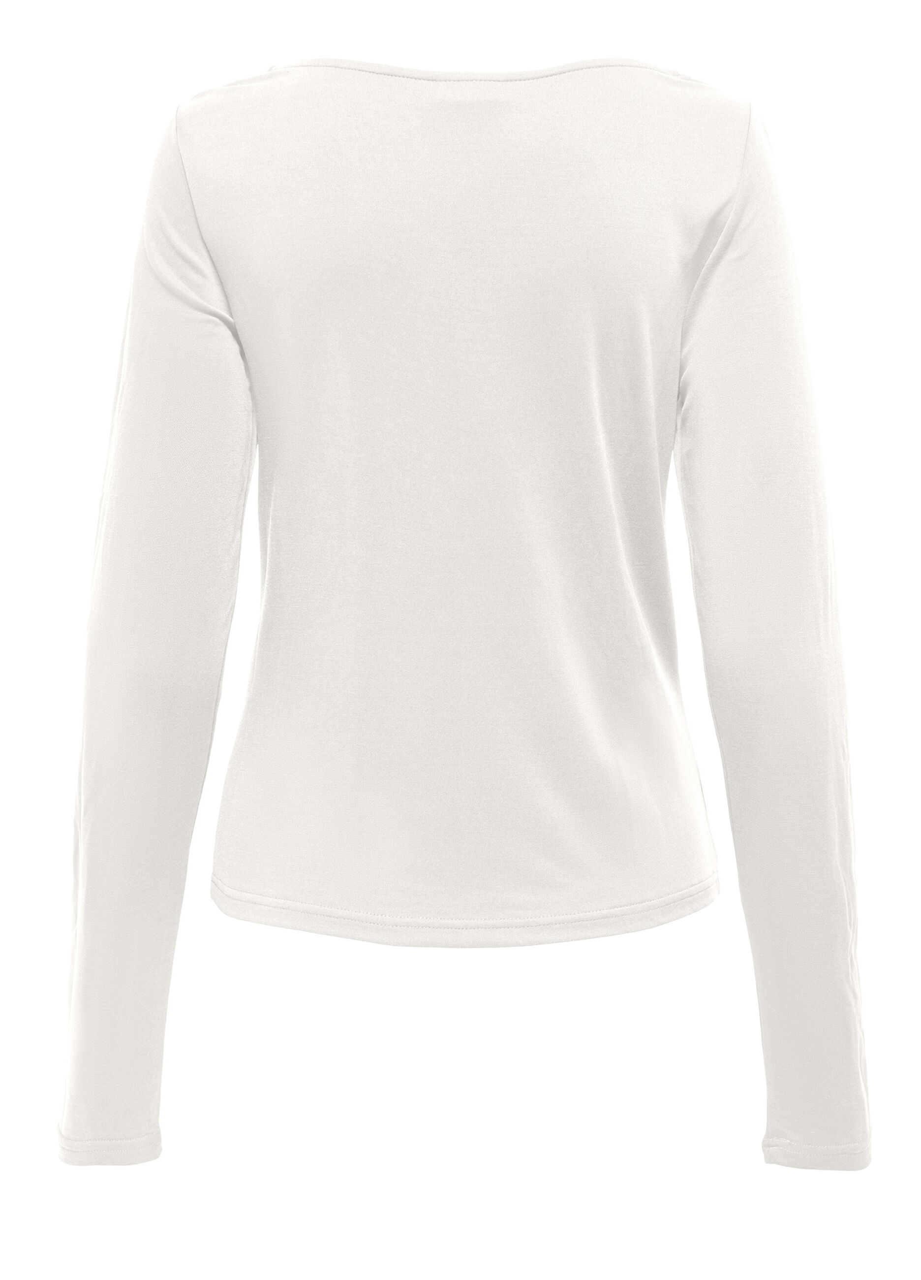 T-shirt con scollo drappeggiato donna_6