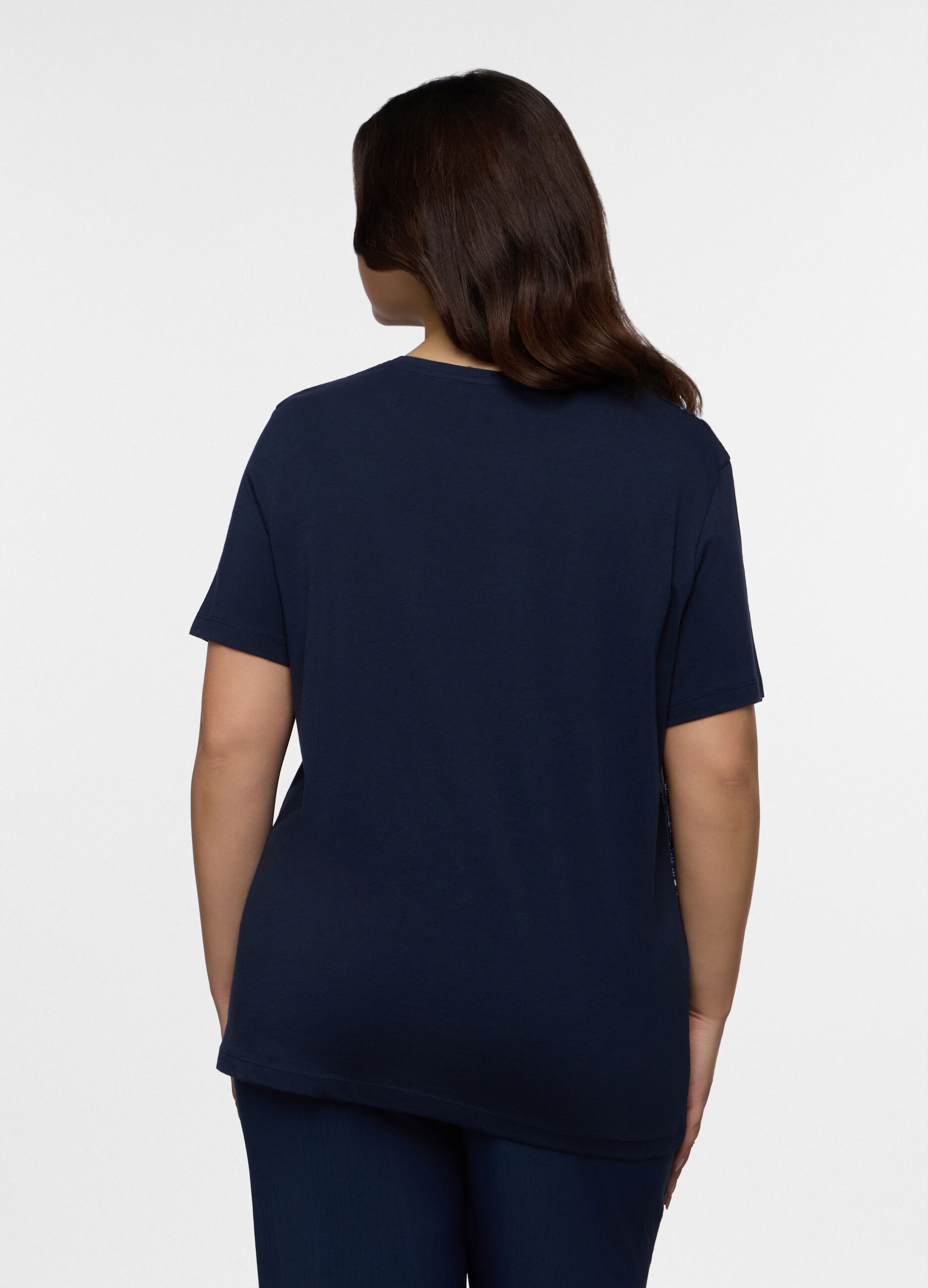 T-shirt girocollo donna curvy_1