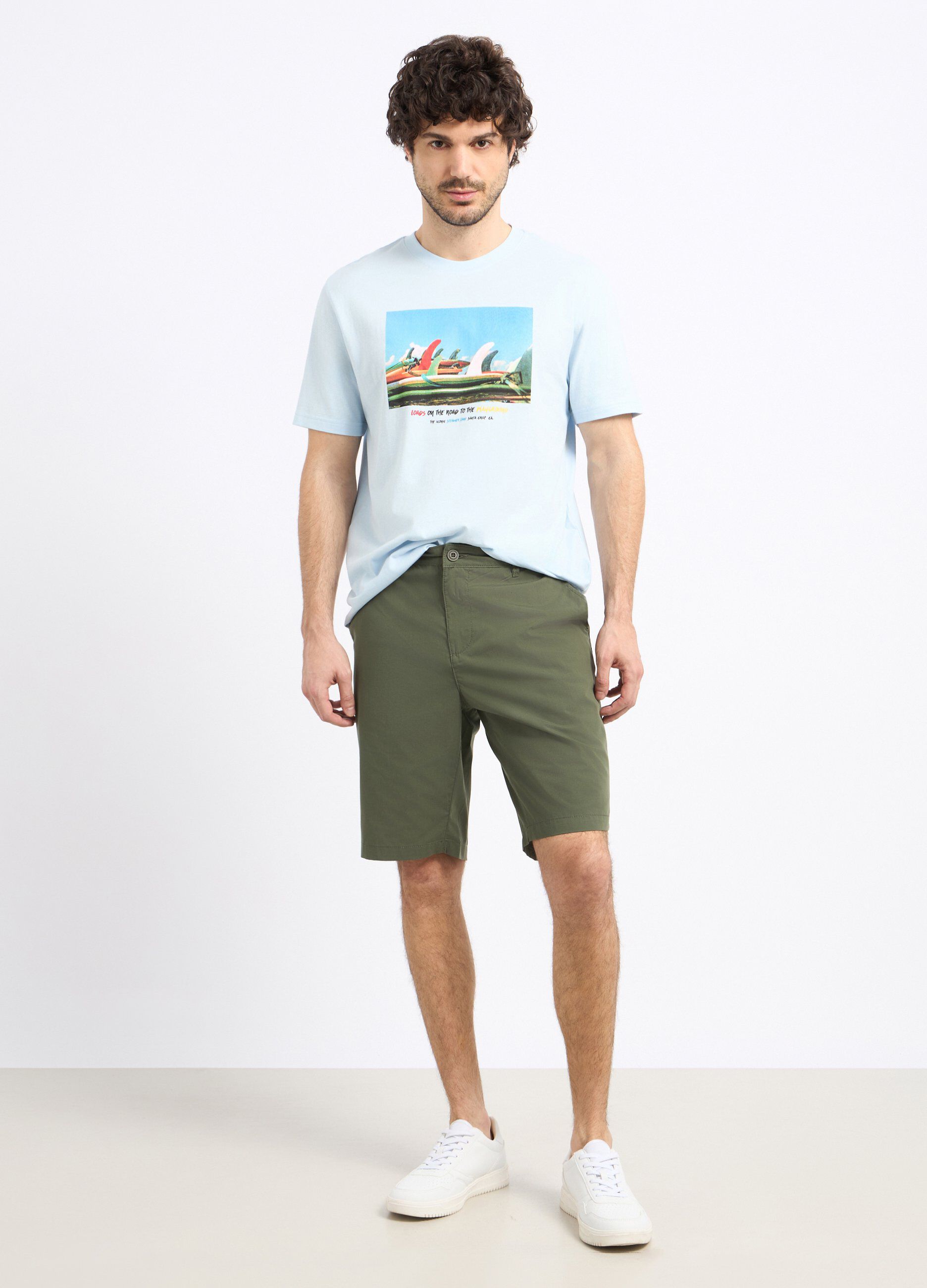 Bermuda in misto cotone uomo_0