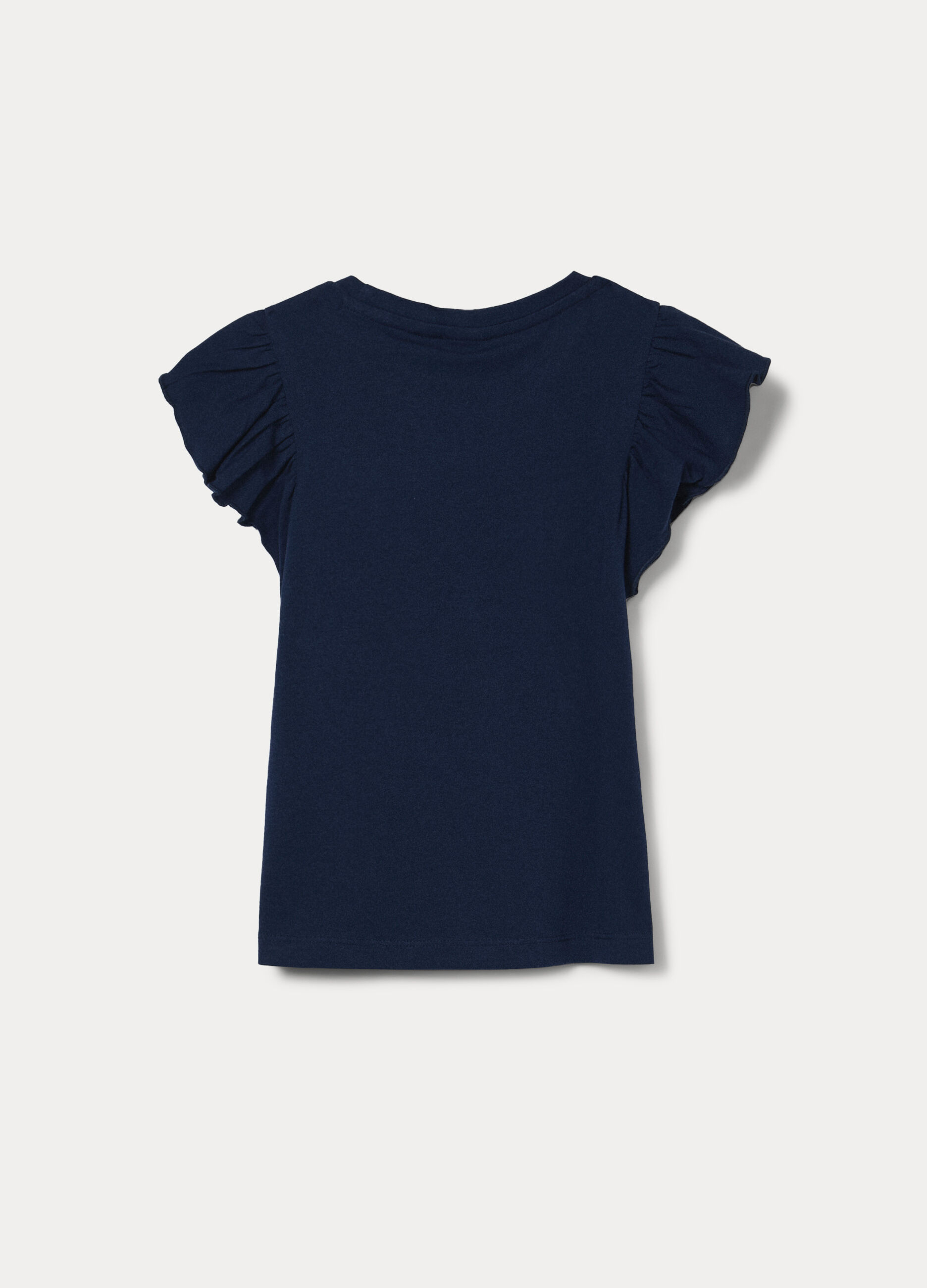 T-shirt in jersey di cotone stretch bambina_1