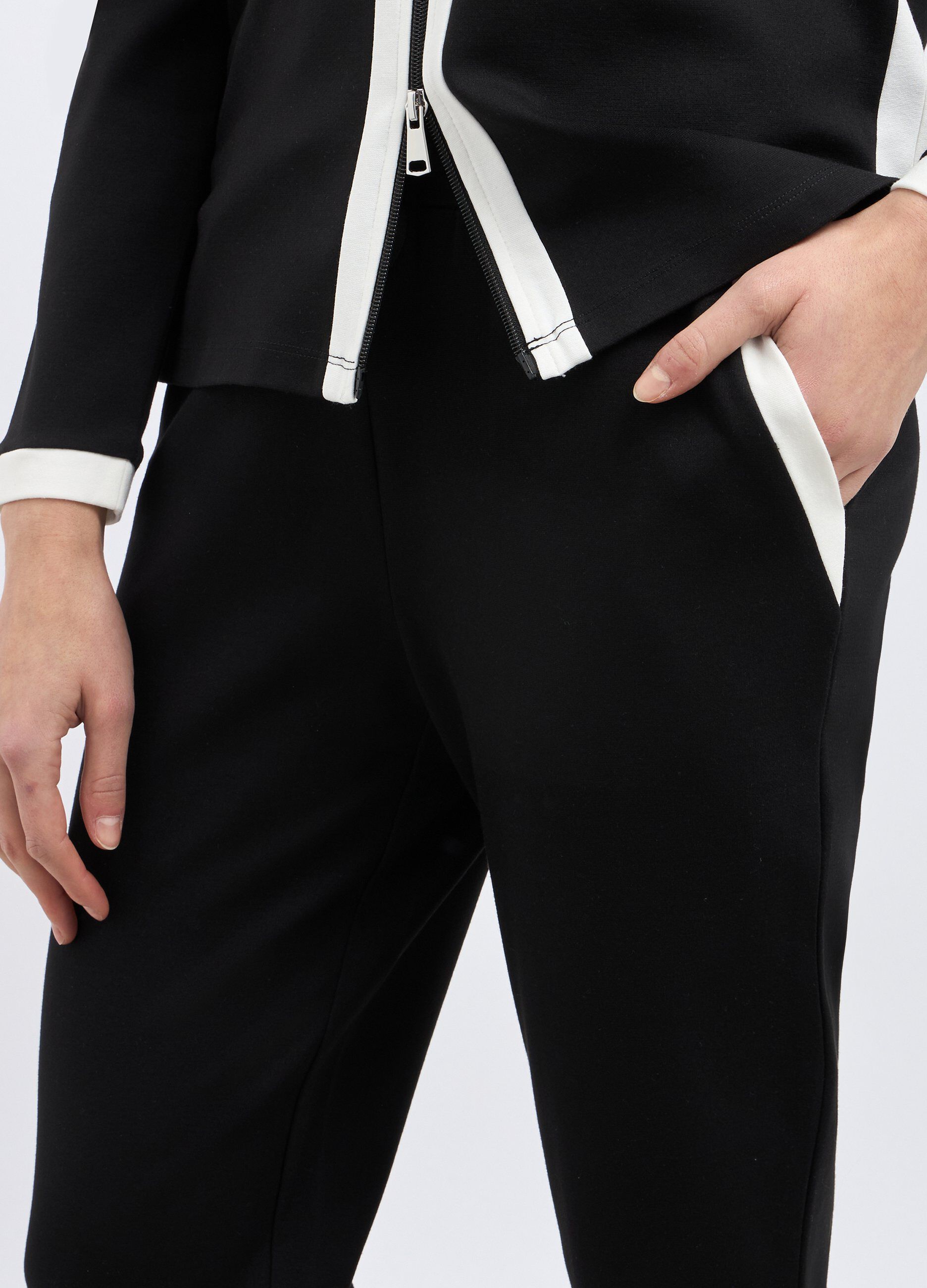Jogger in misto viscosa stretch donna_2
