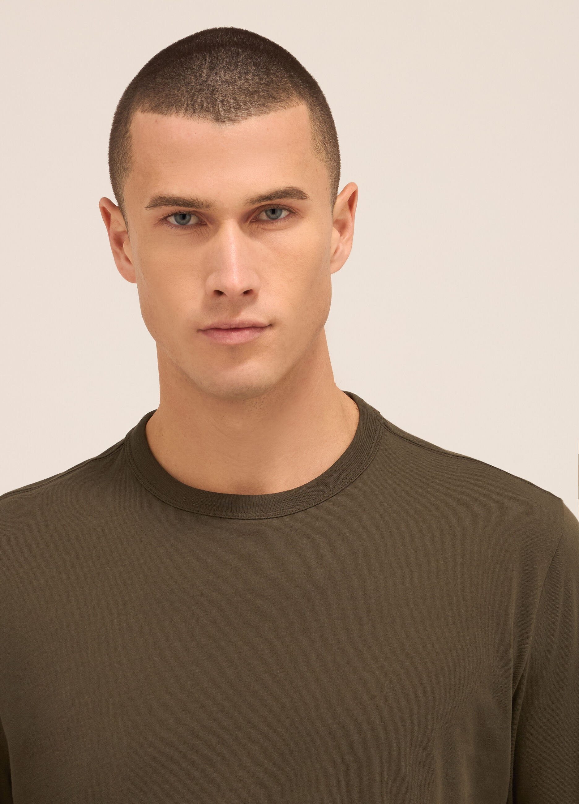 Maglia a maniche lunghe in puro cotone uomo_2