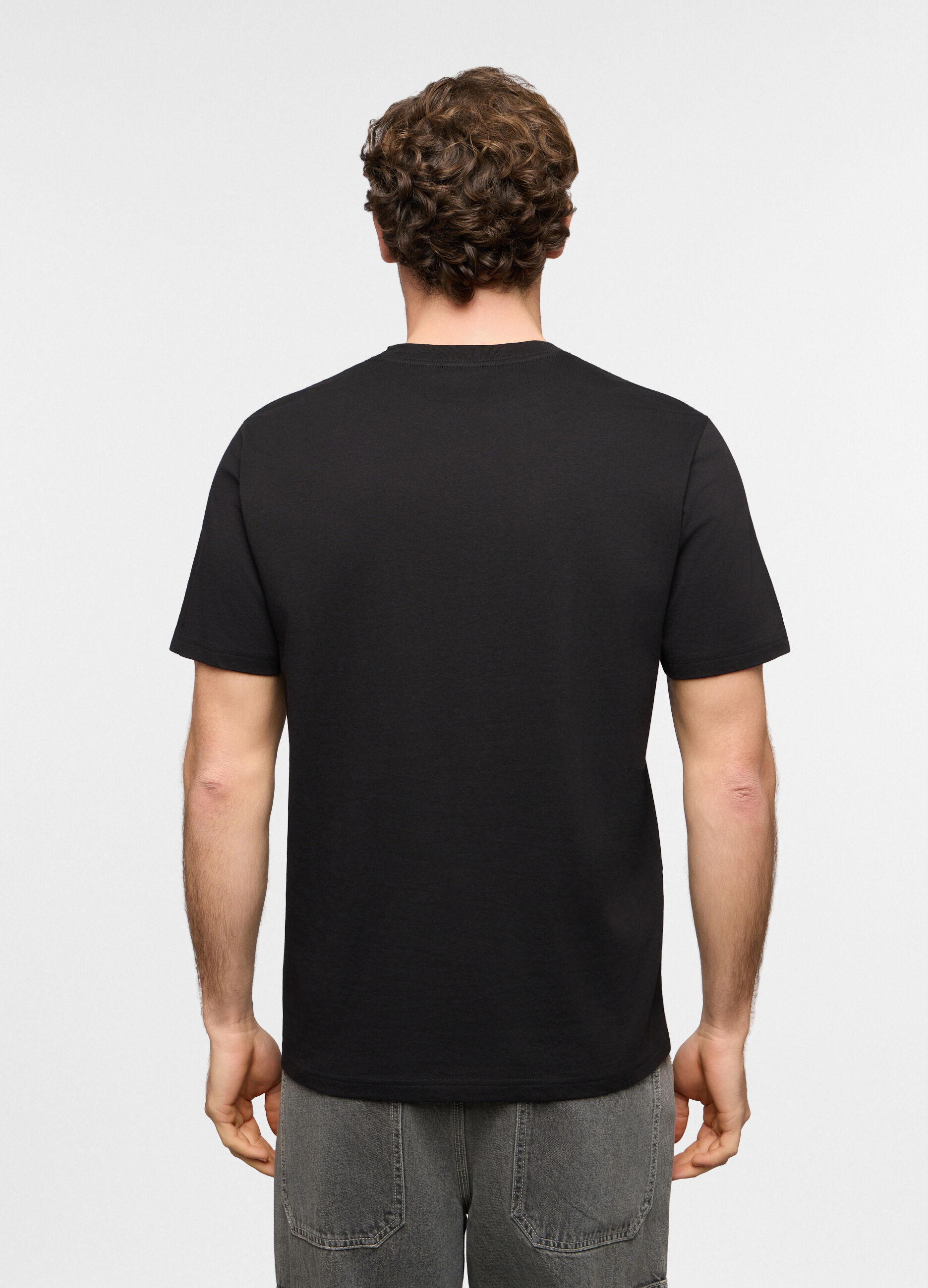 T-shirt girocollo con stampa Pink Floyd uomo_1