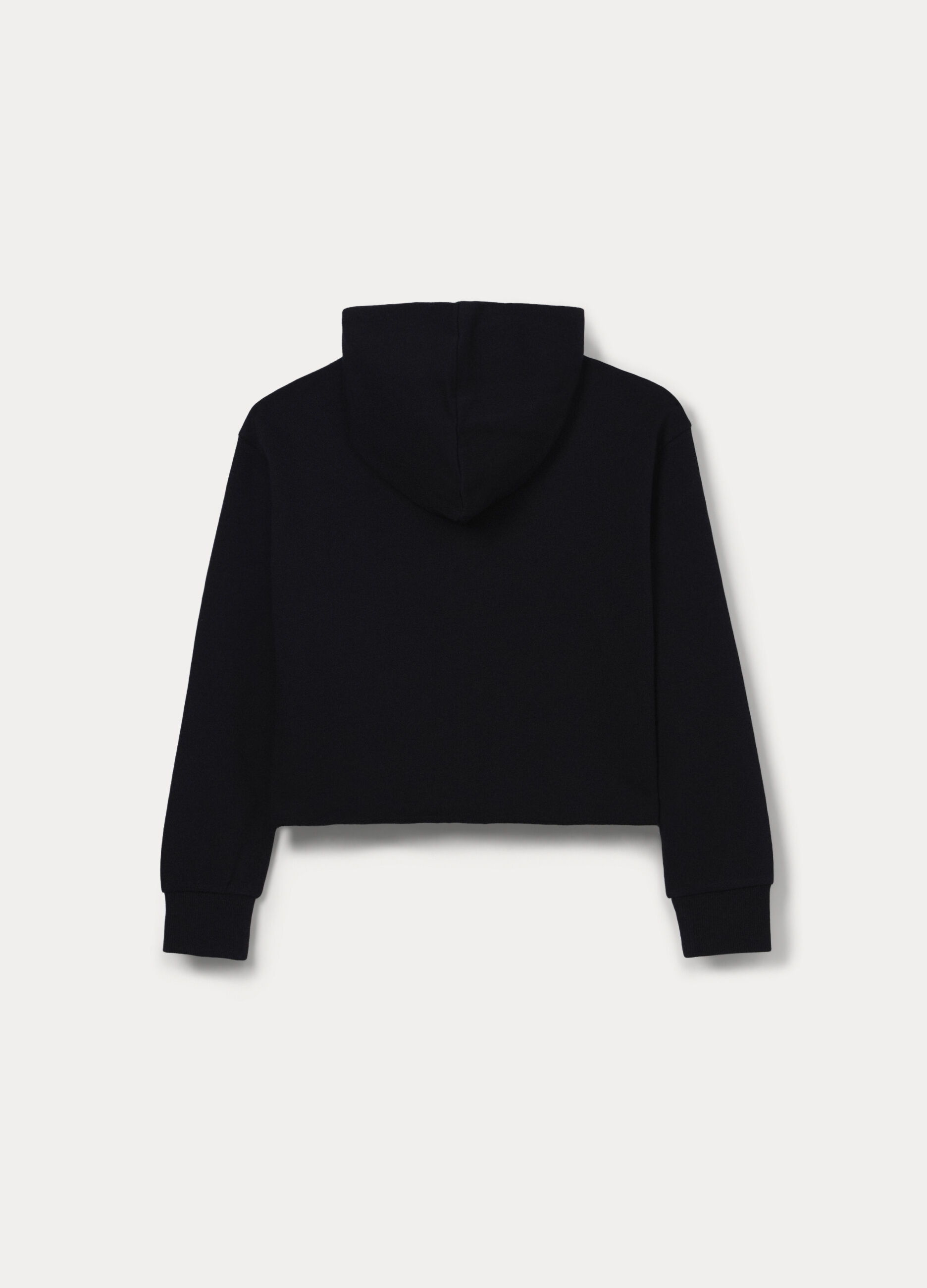 Felpa con cappuccio in french terry di puro cotone ragazza_1