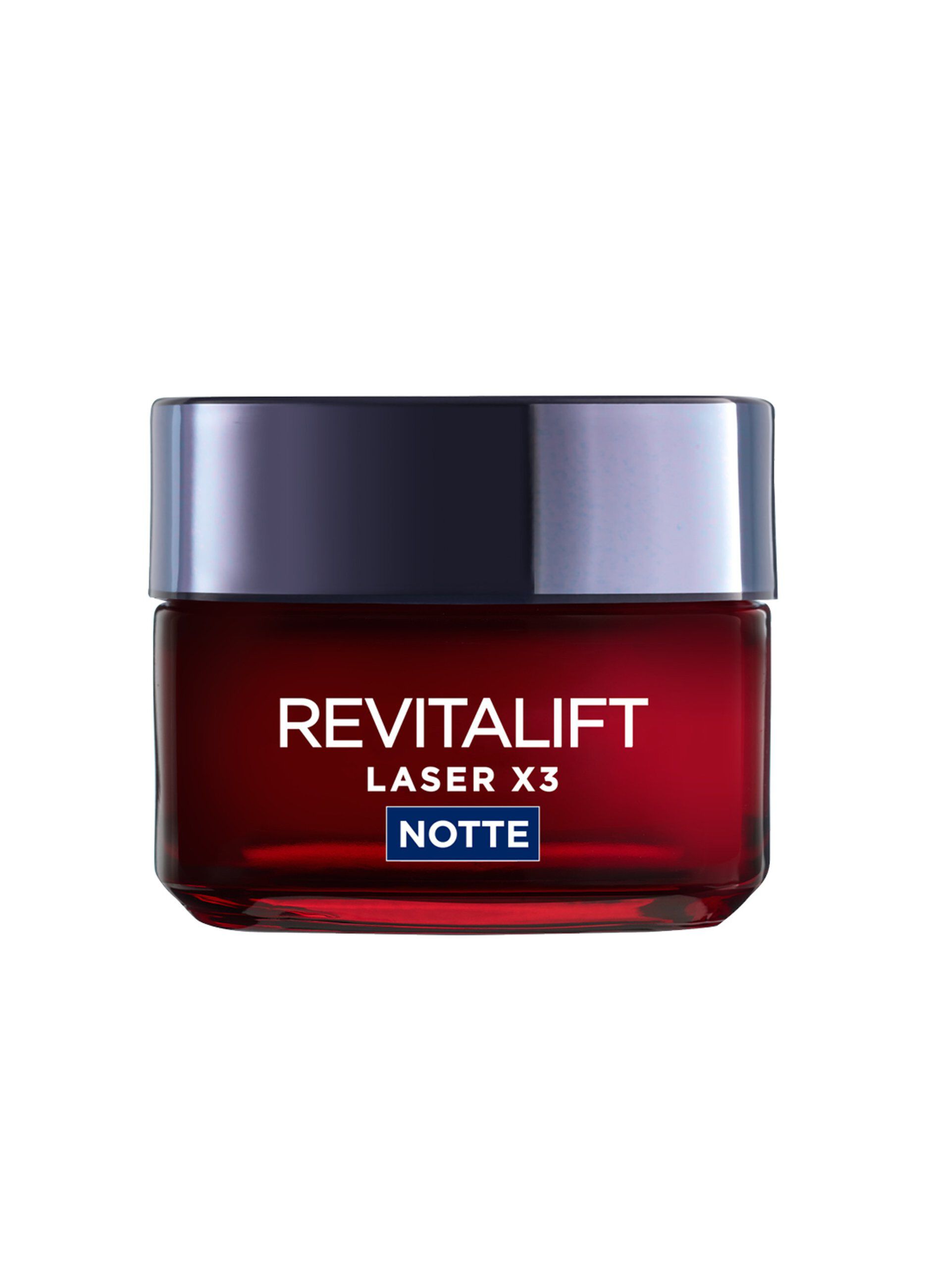 L'Oréal Paris Crema Viso Notte Revitalift Laser X3, Azione Antirughe Anti-Età con Acido Ialuronico e Pro-Xylane, 50 ml._0