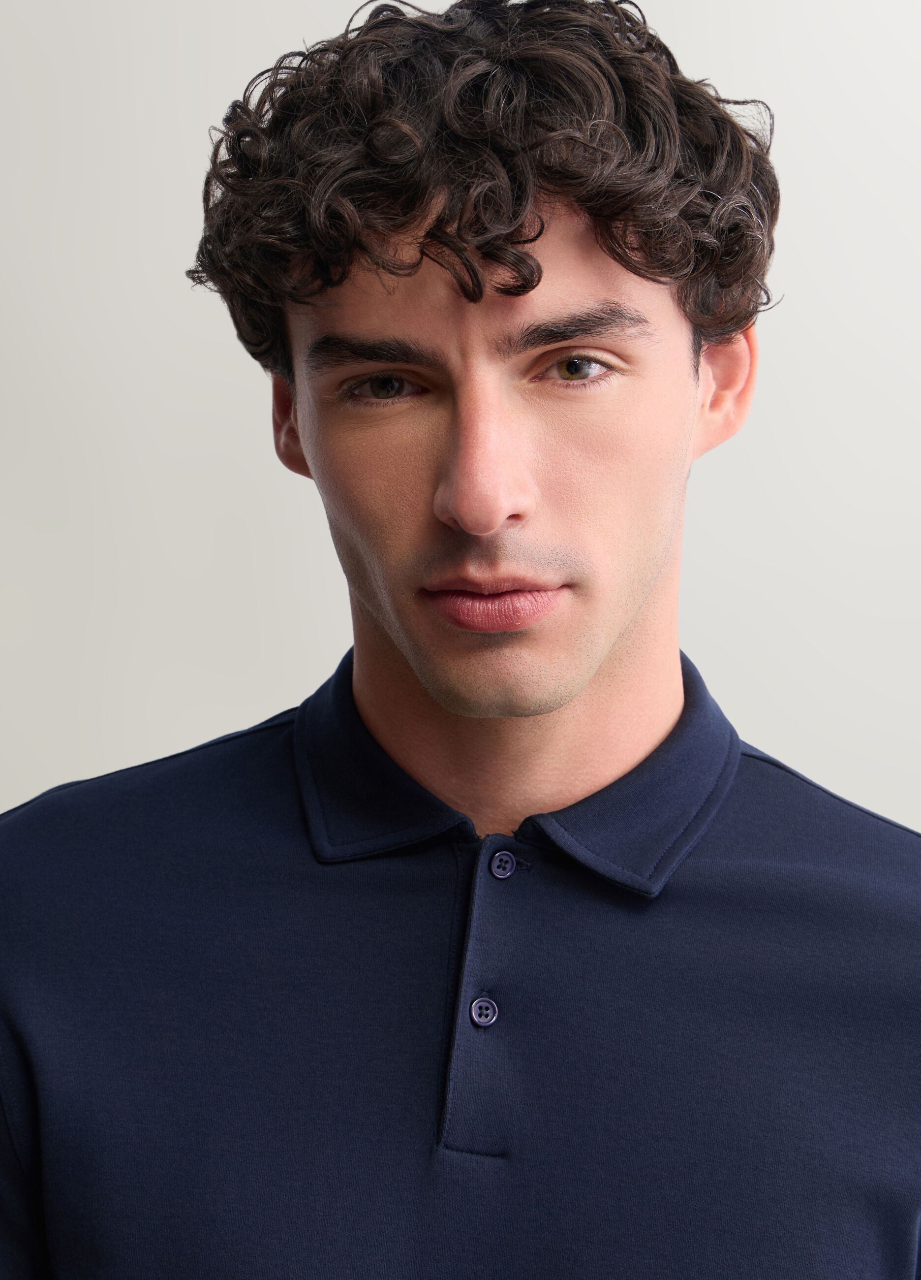 Polo a maniche lunghe in interlock uomo_2