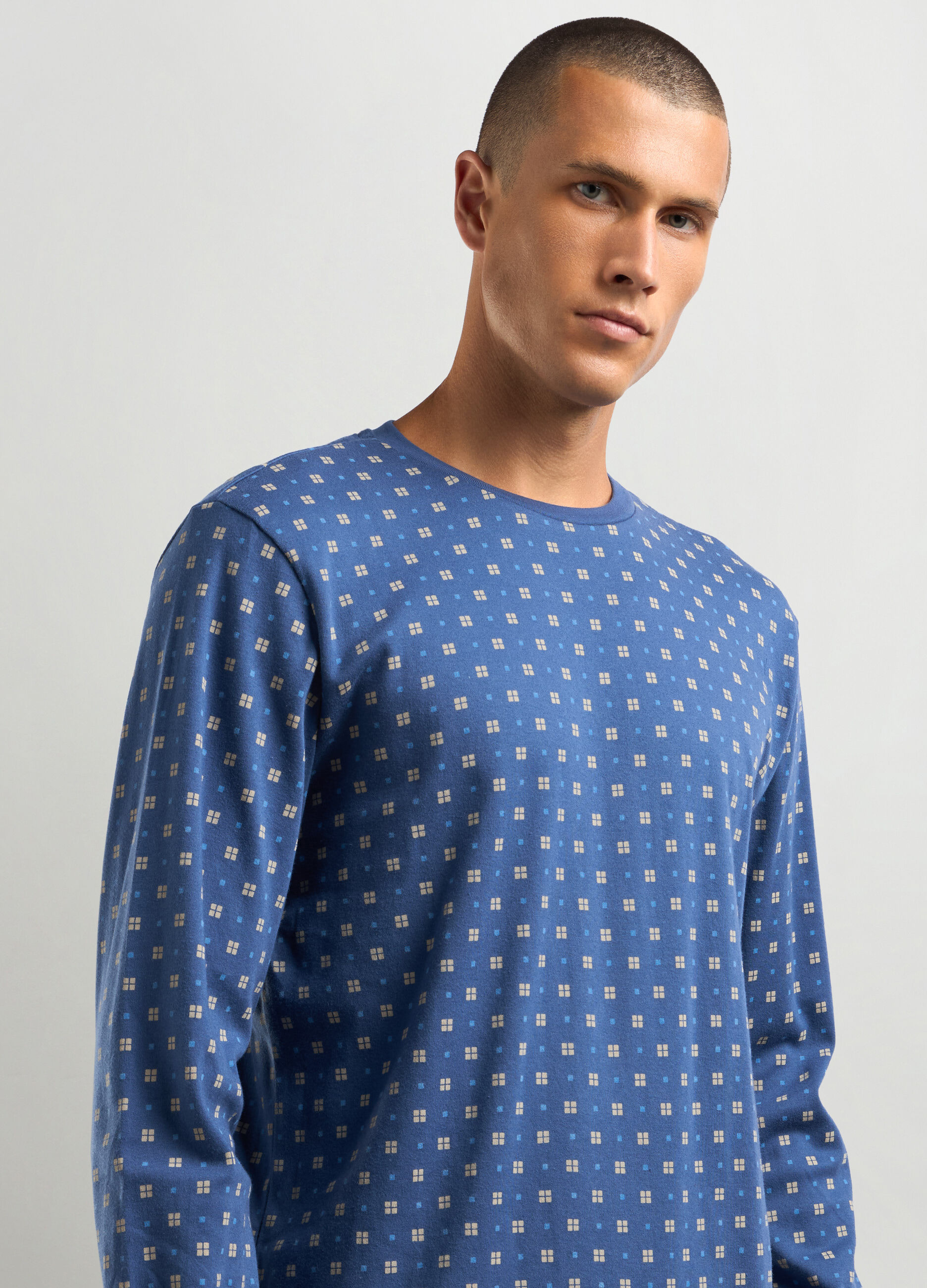 Set pigiama in interlock di puro cotone uomo_2