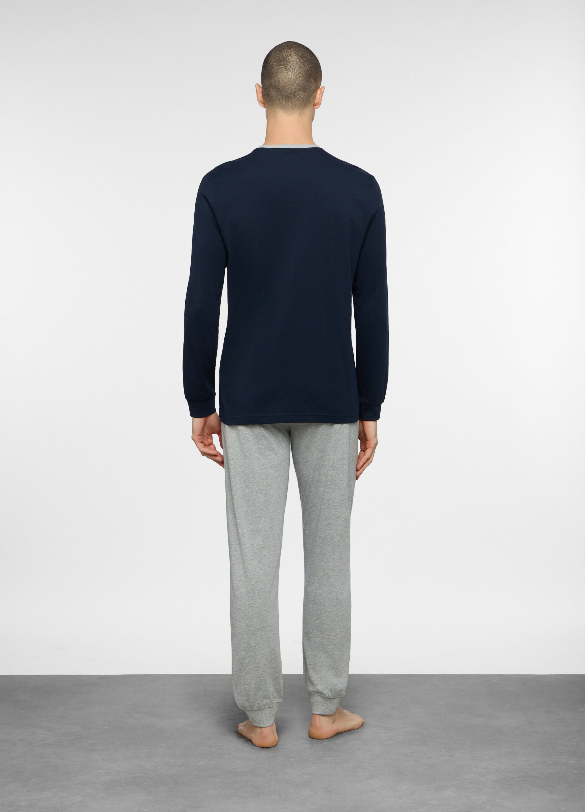 Pigiama lungo in jersey uomo_1