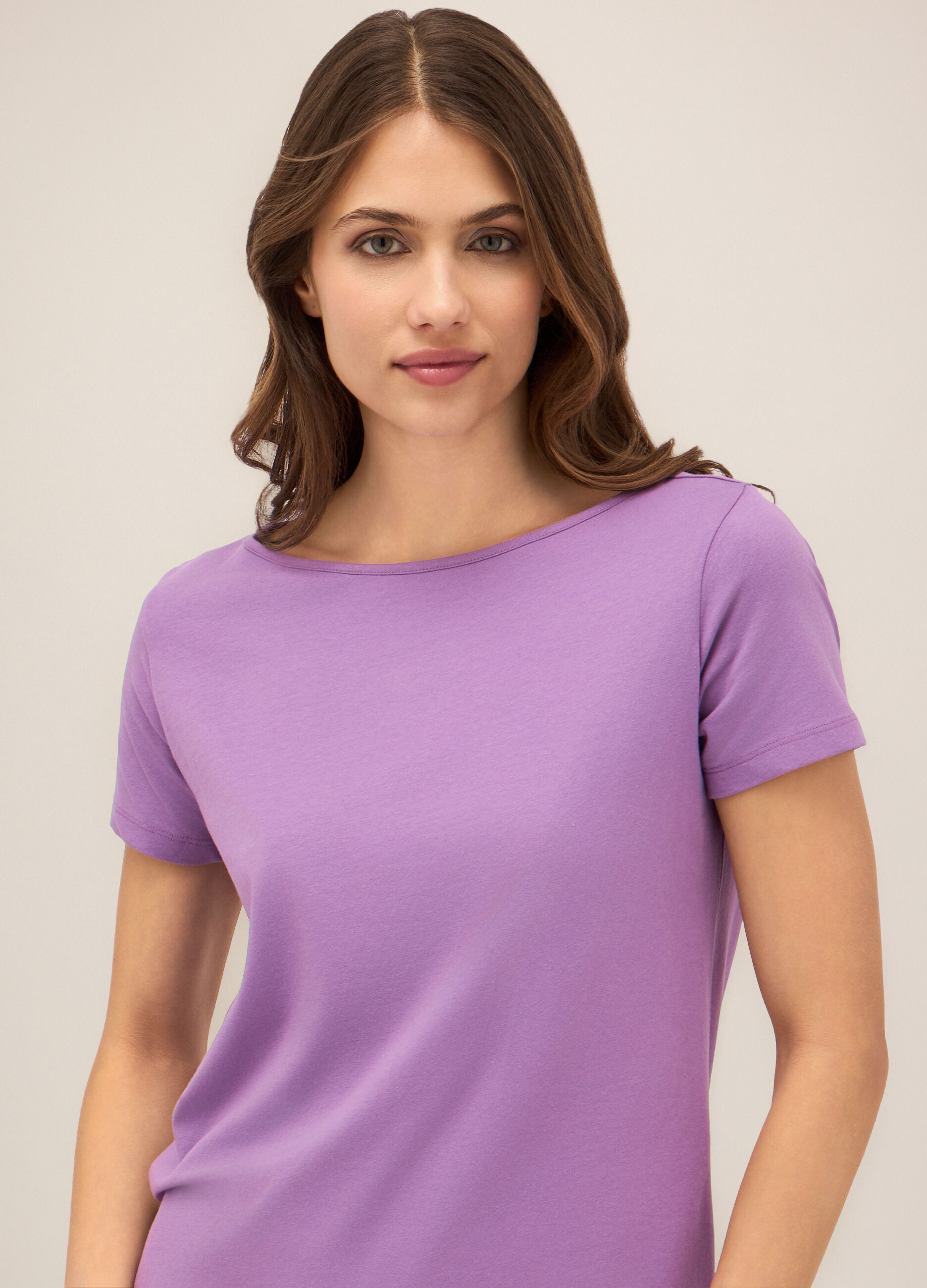 Abito corto in cotone stretch donna_2
