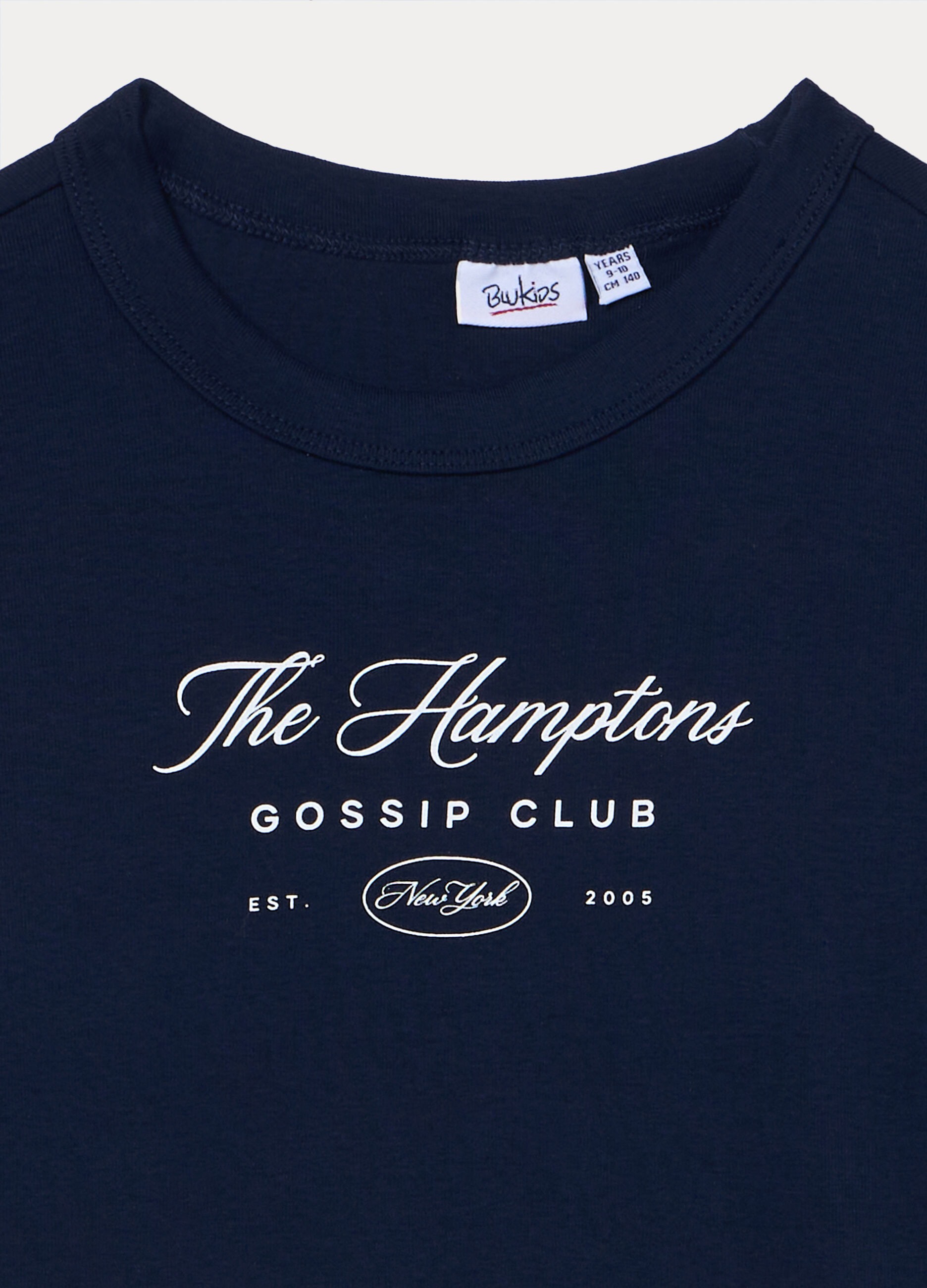 T-shirt girocollo fitted in costina di cotone stretch ragazza_2