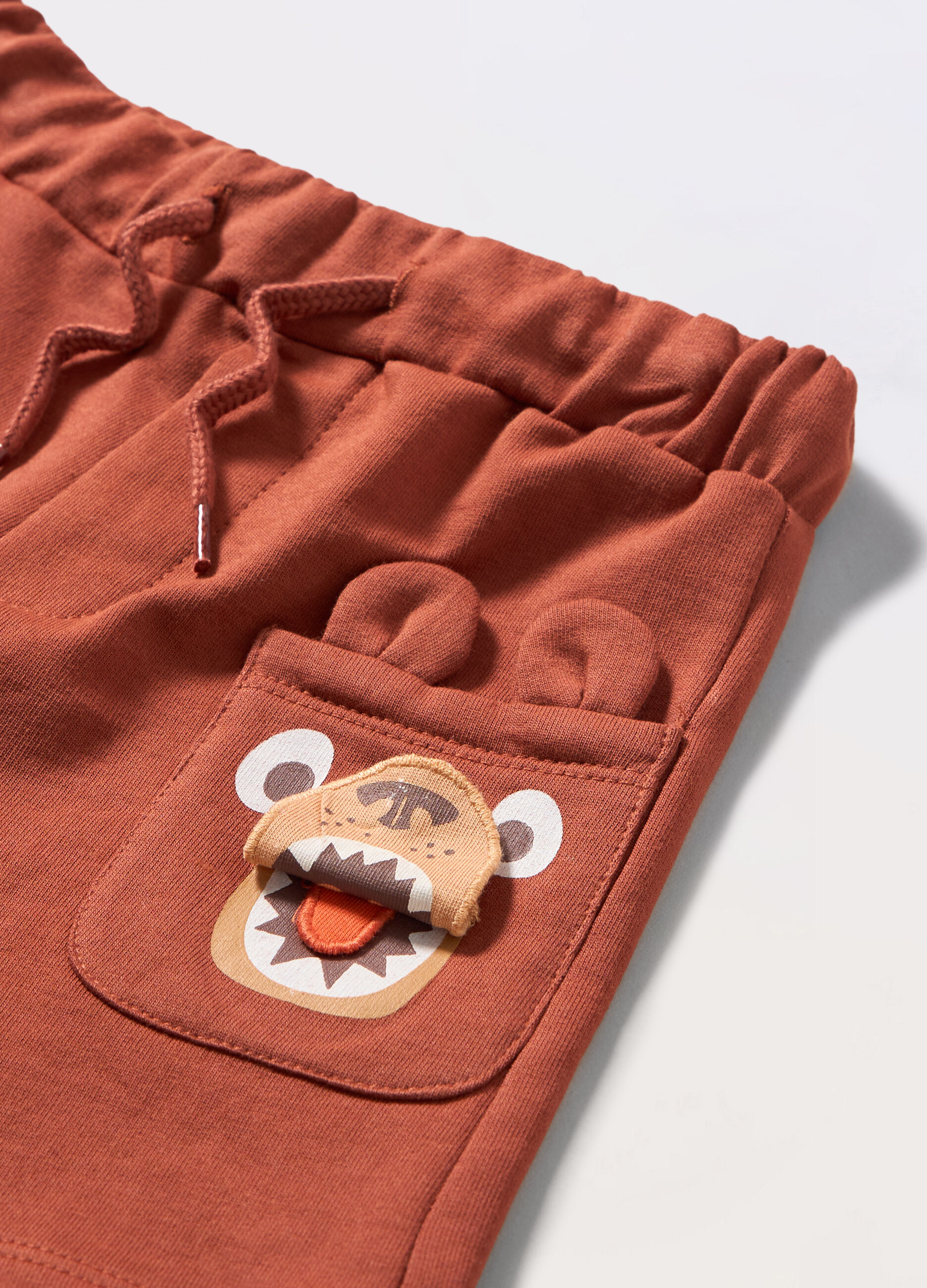 Shorts in french terry di puro cotone neonato_1