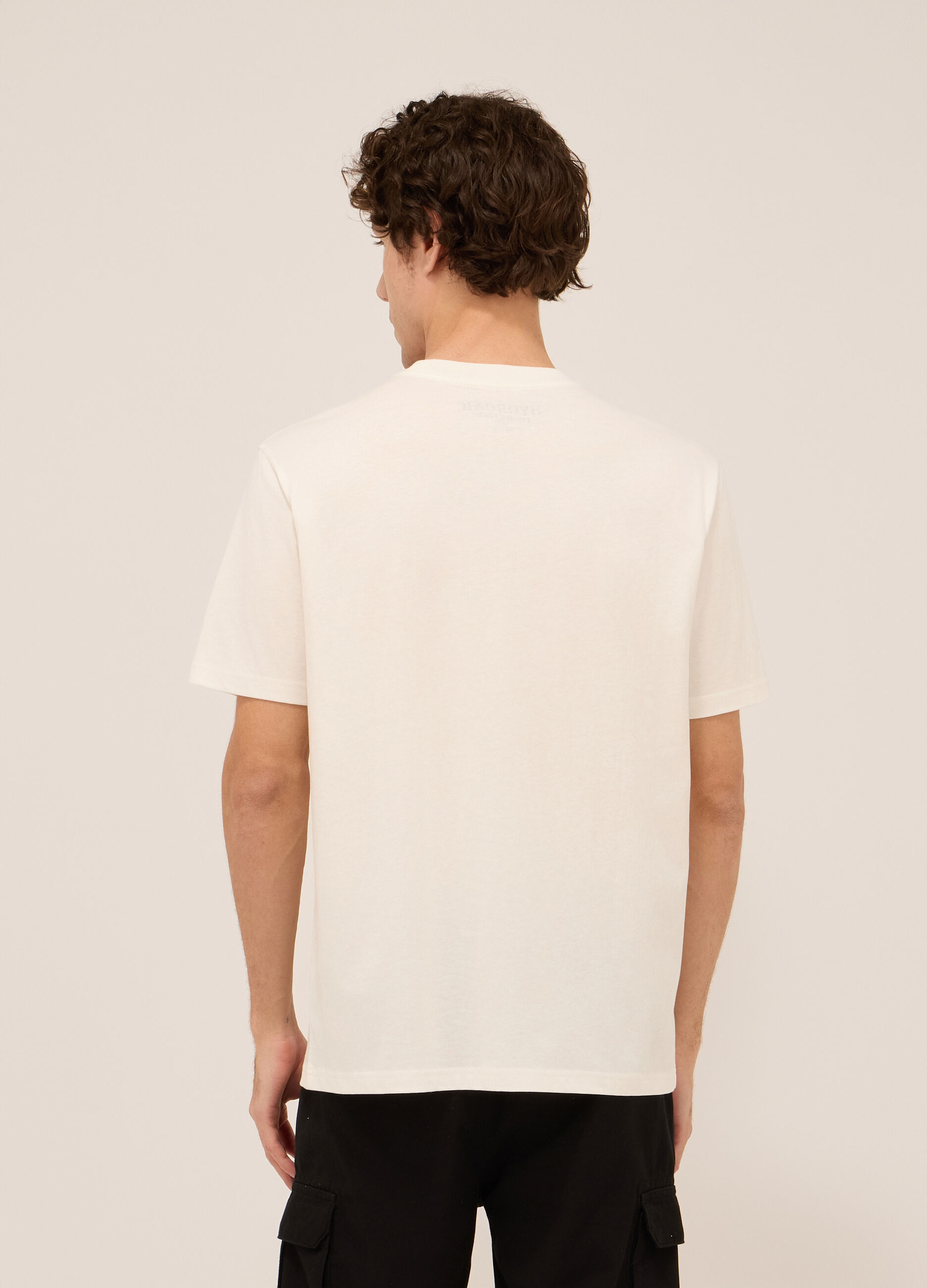 T-shirt in jersey di cotone con stampa uomo_1
