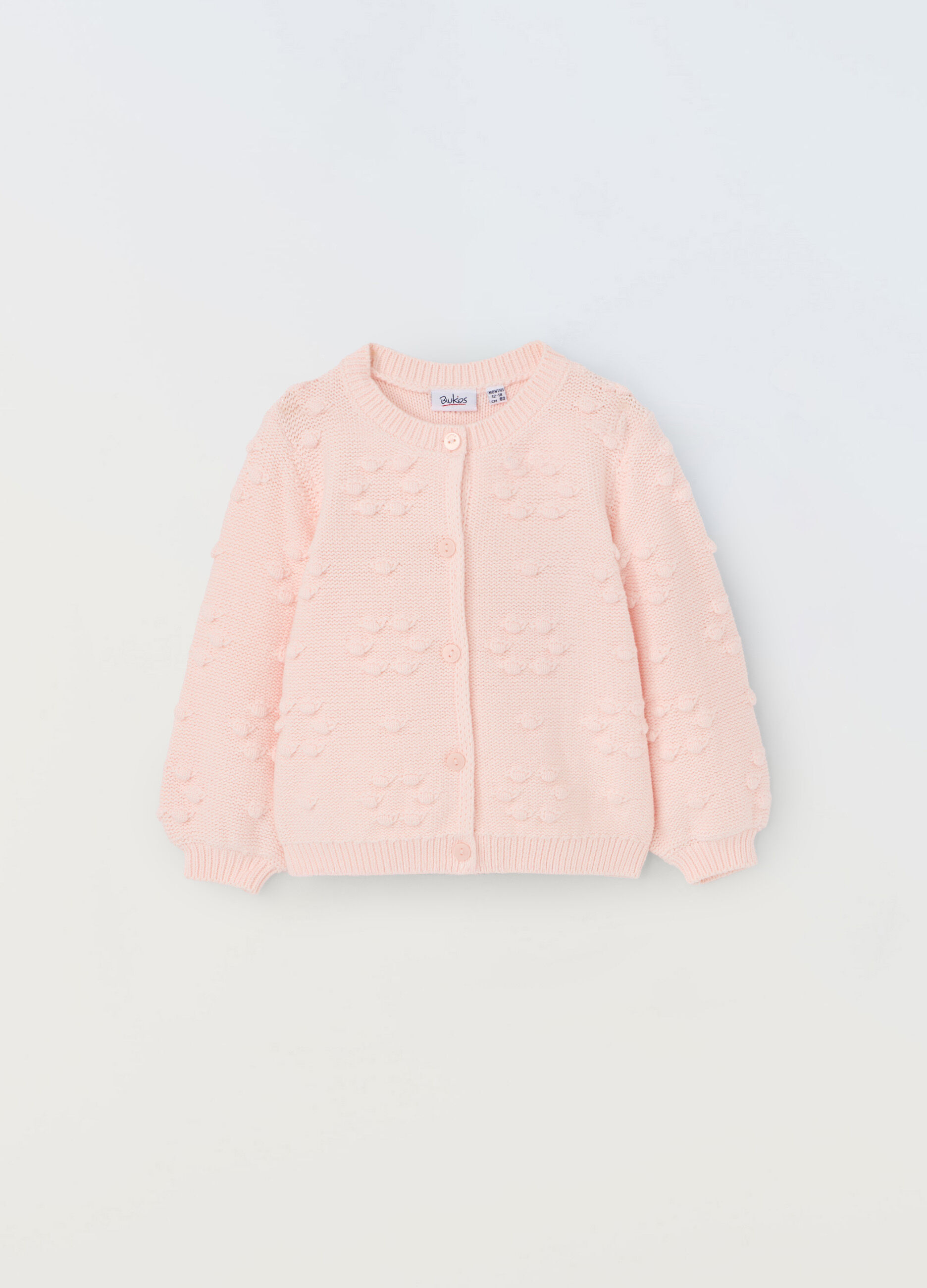 Cardigan tricot in puro cotone neonata_0